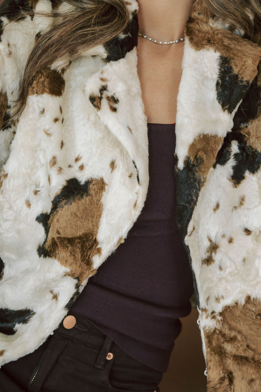 Midland Cow Print Jacket