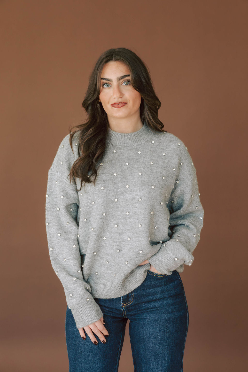 Aura Relaxed Crew Neck Sweater