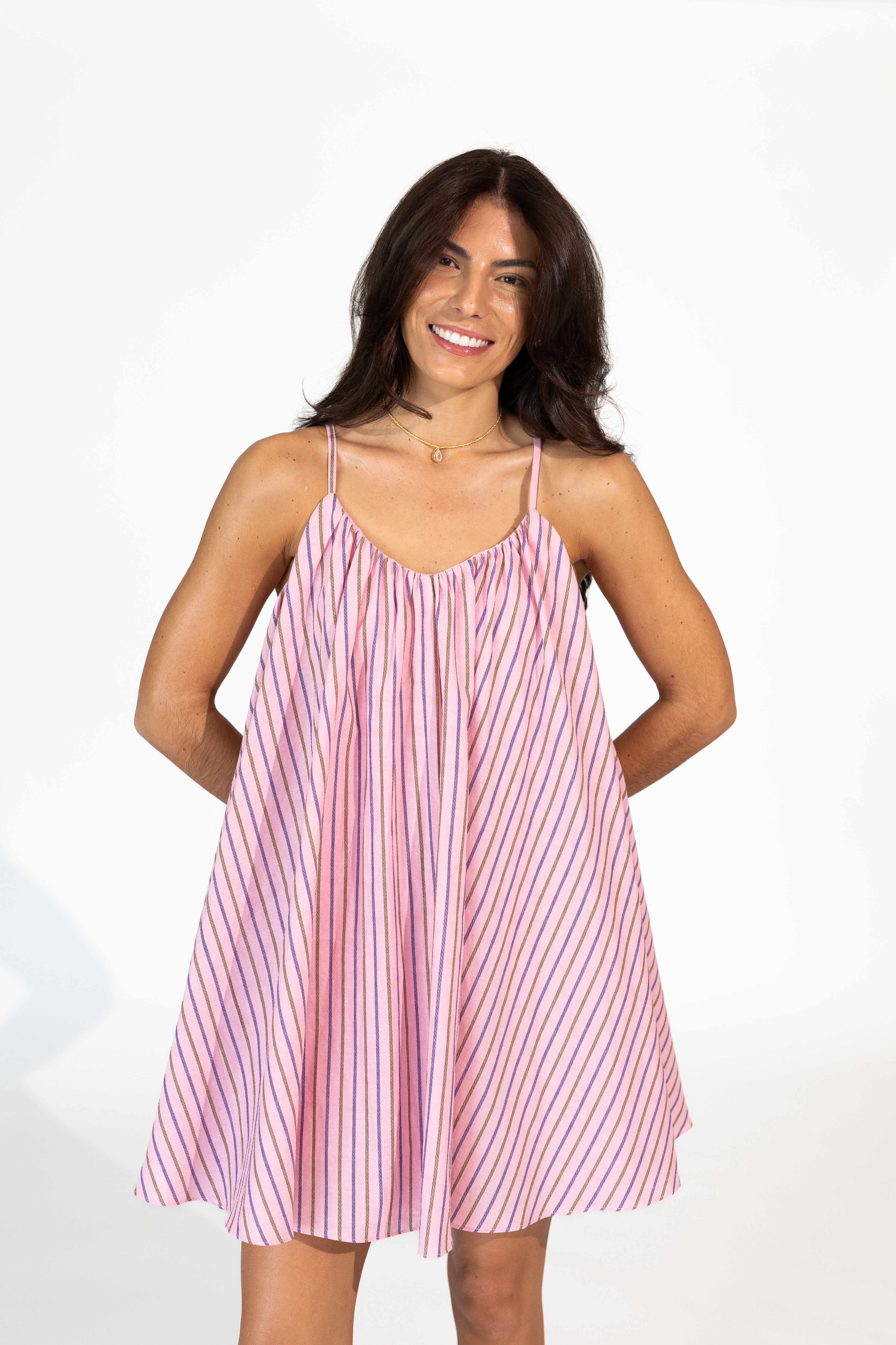 Sadie Blush Babydoll Dress