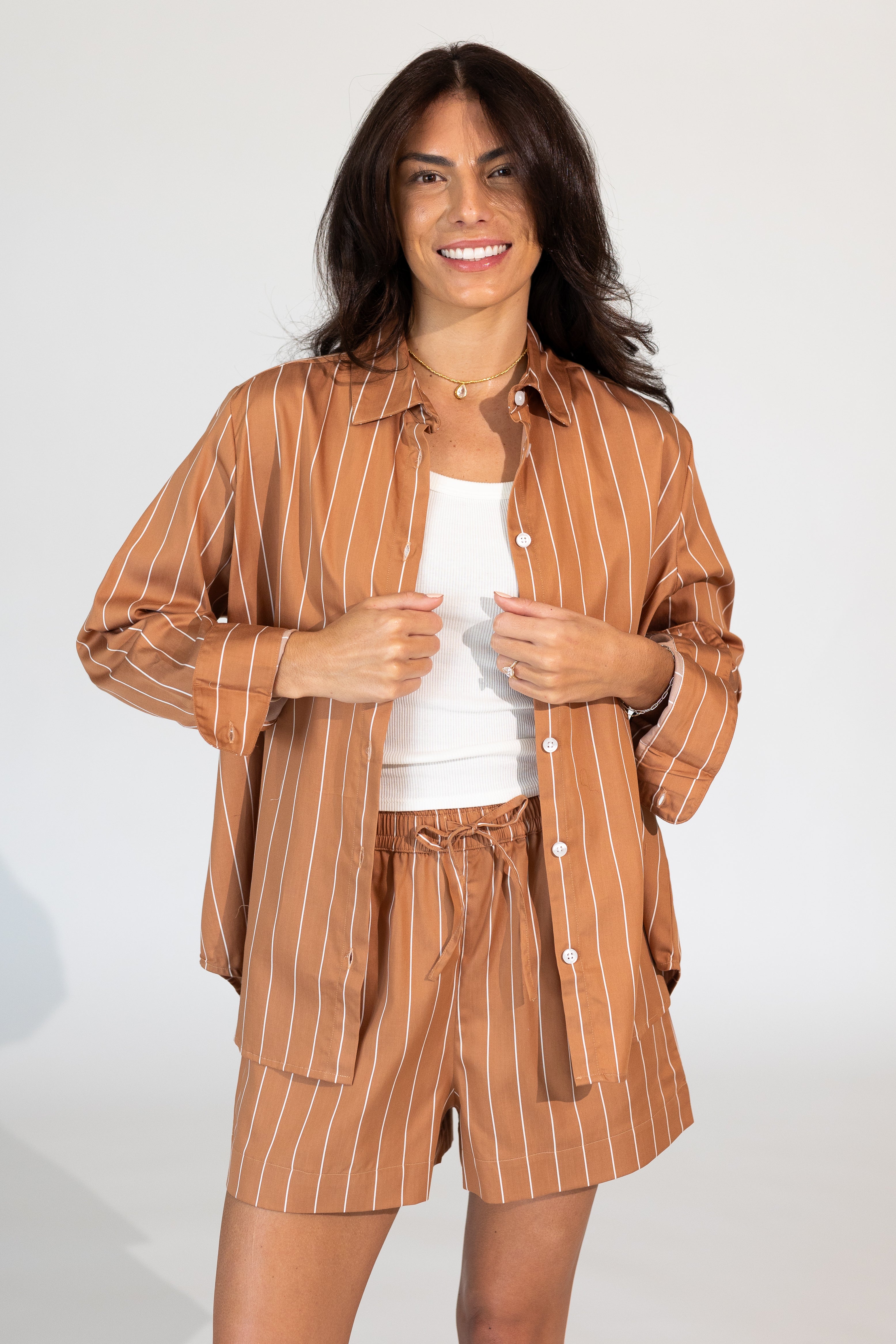 Alexis Poplin Fine Line Shirt