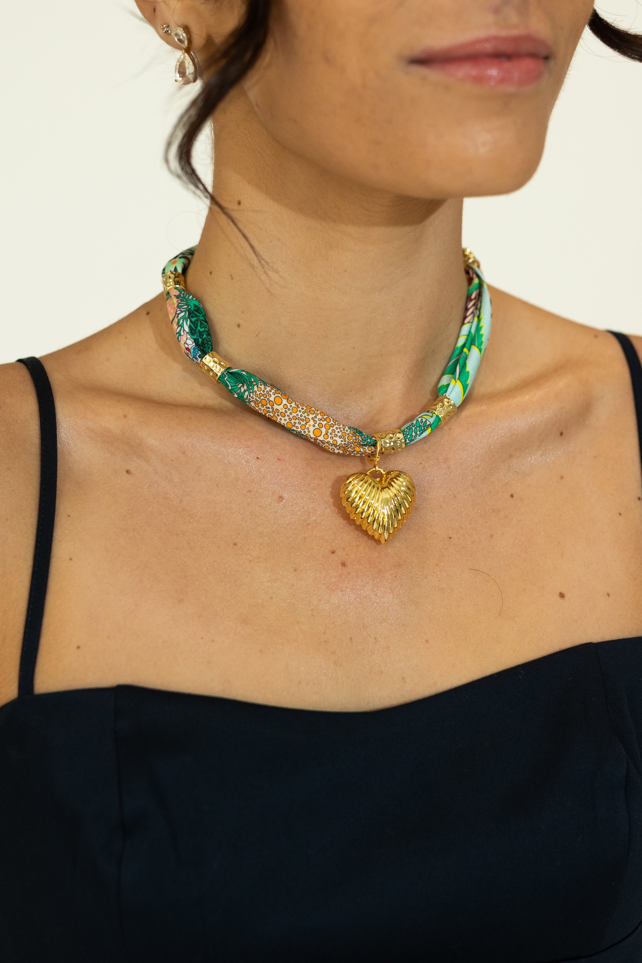 Pre-Order Ravello Green Scarf Necklace
