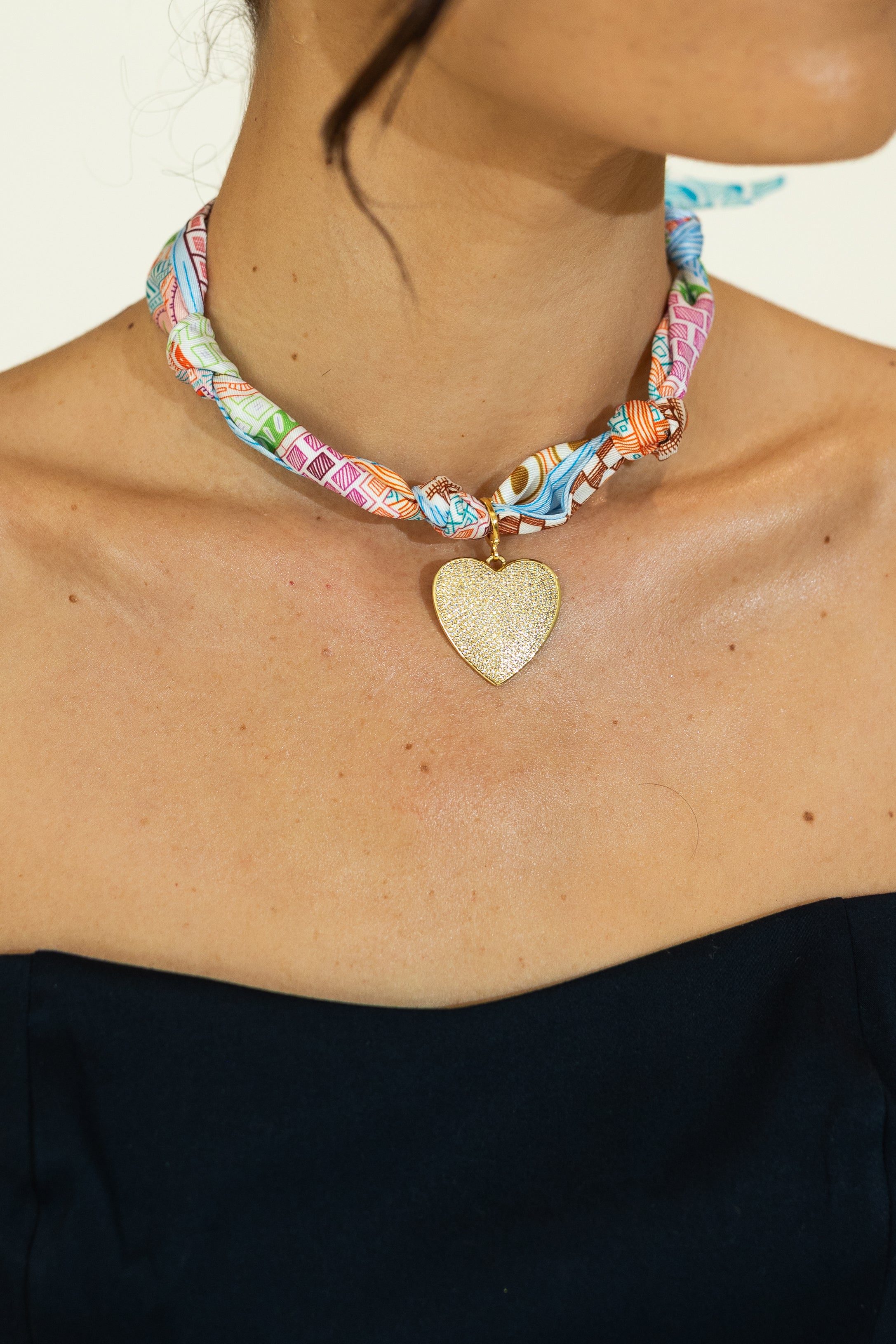 Pre-Order Paros Blue Scarf Necklace