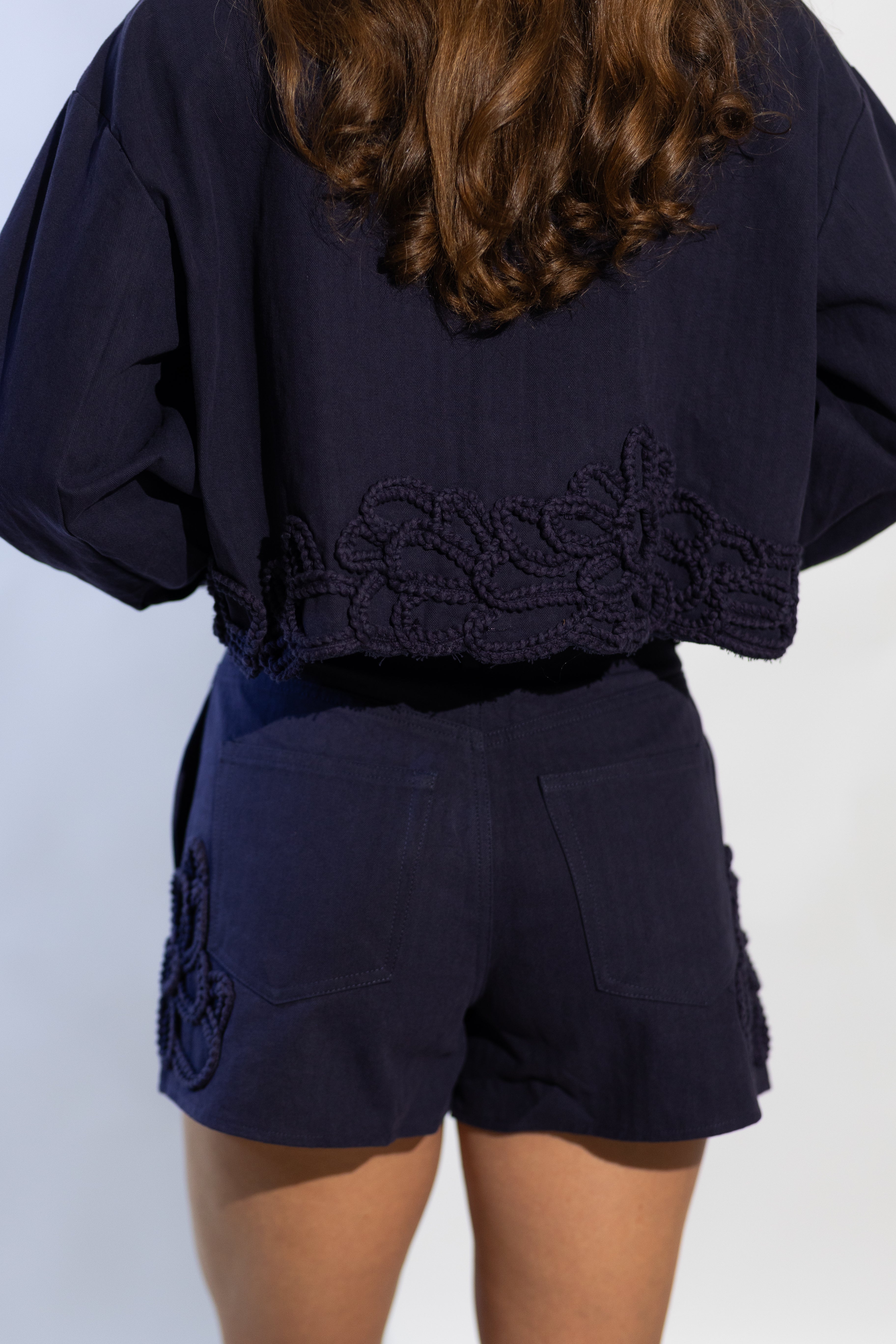 Junie Floral Embroidery Shorts