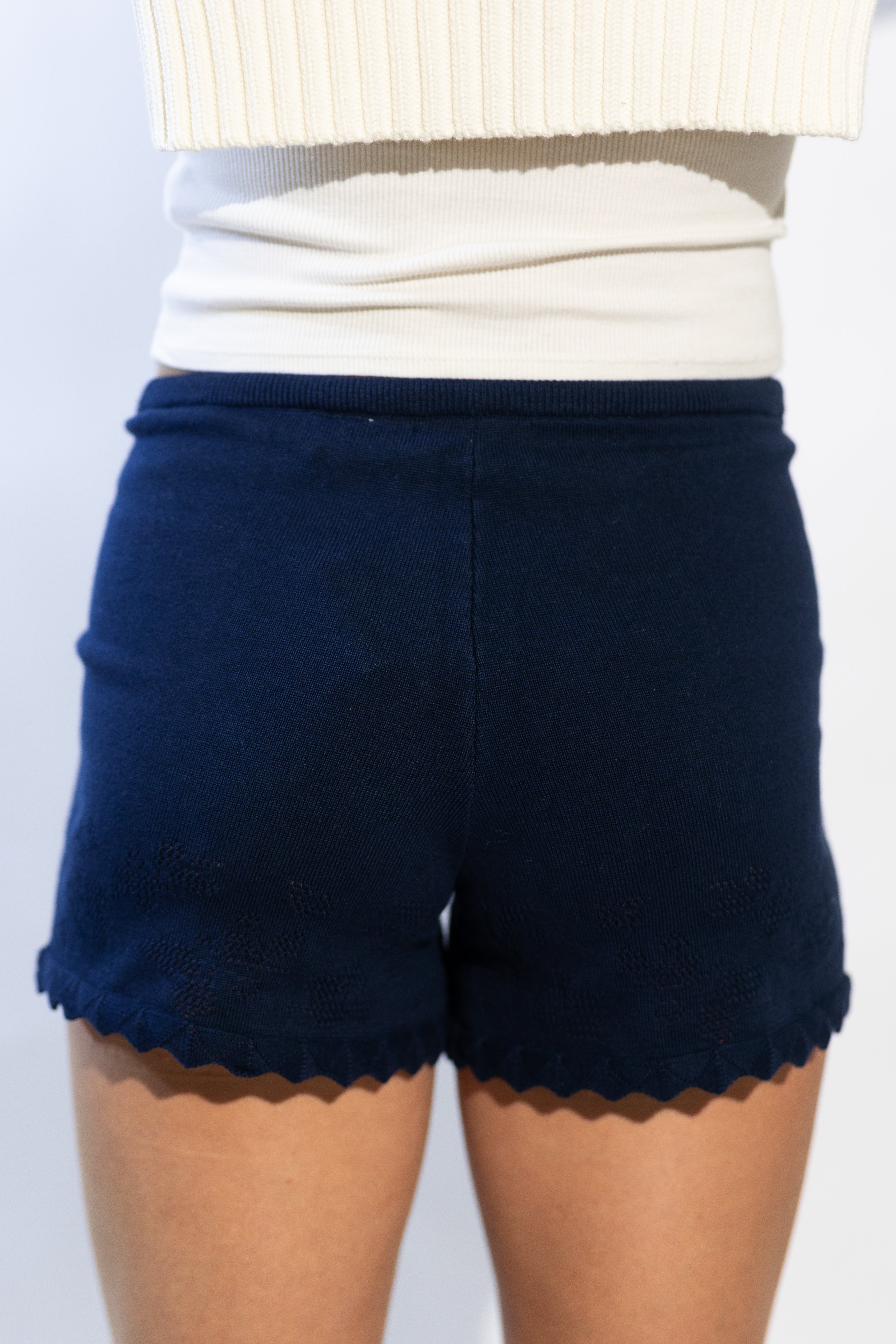 Sampson Navy Sweater Short