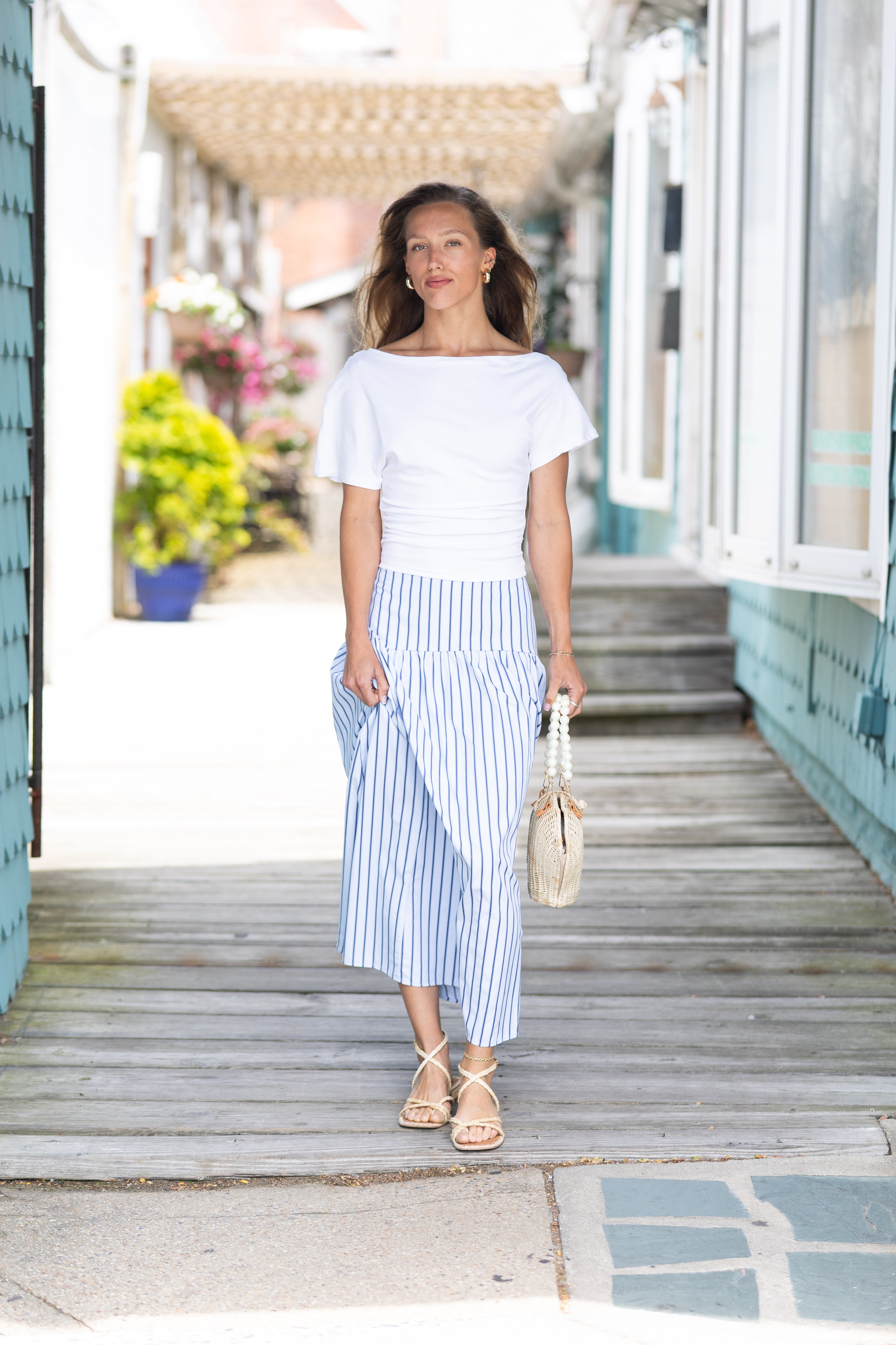 Pre-Order Cassie Curved Maxi Skirt (ships by 7/10)