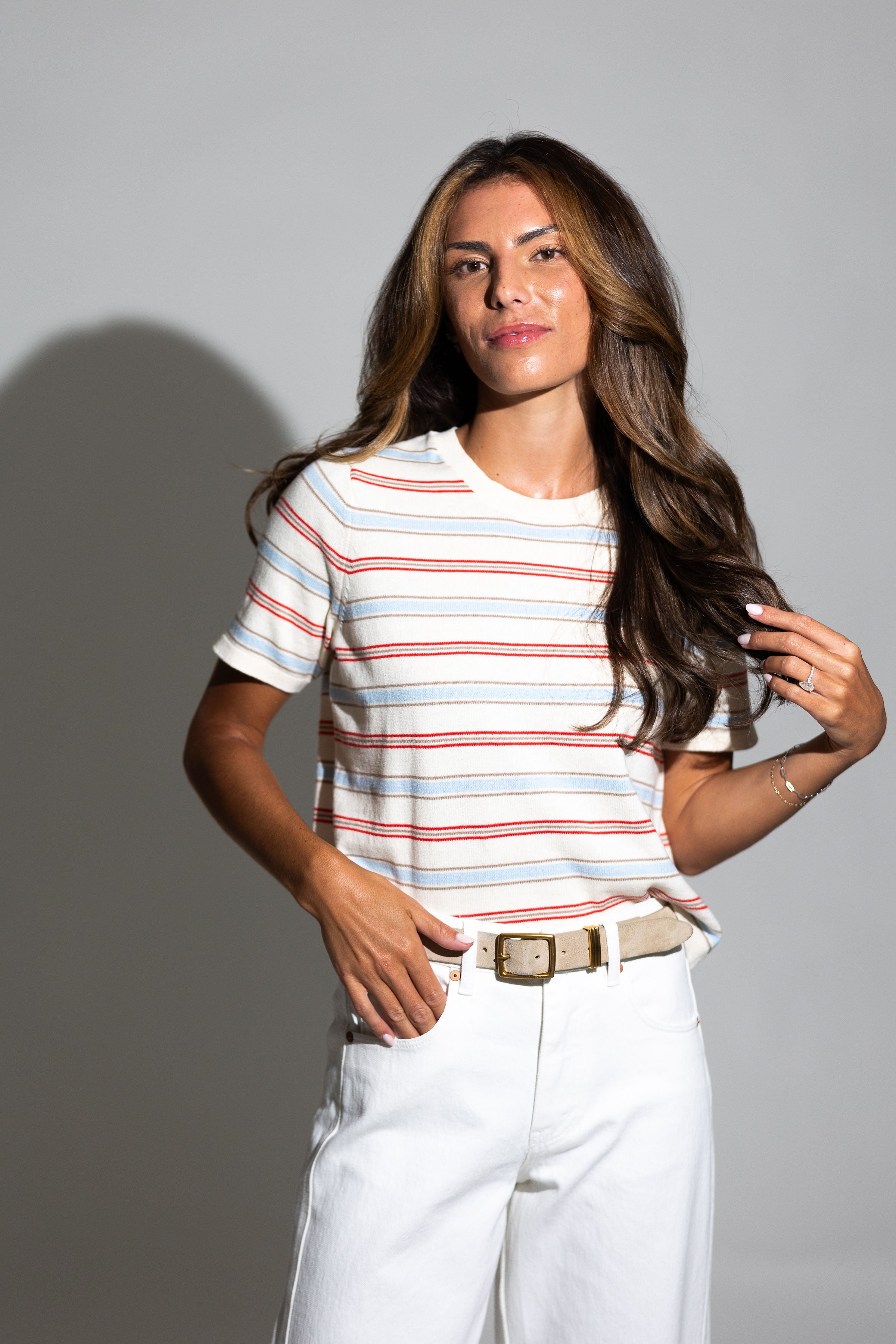 Carla Stripe Tee