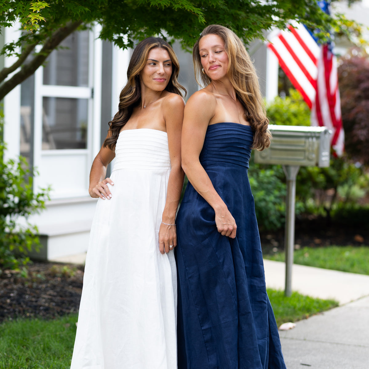 navy white maxi dress Talia Linen Pink Prom Dress Hot The flowing silhouette skims x-launchdate:Apr26_Drop 1 Size:2XL/18-36/37