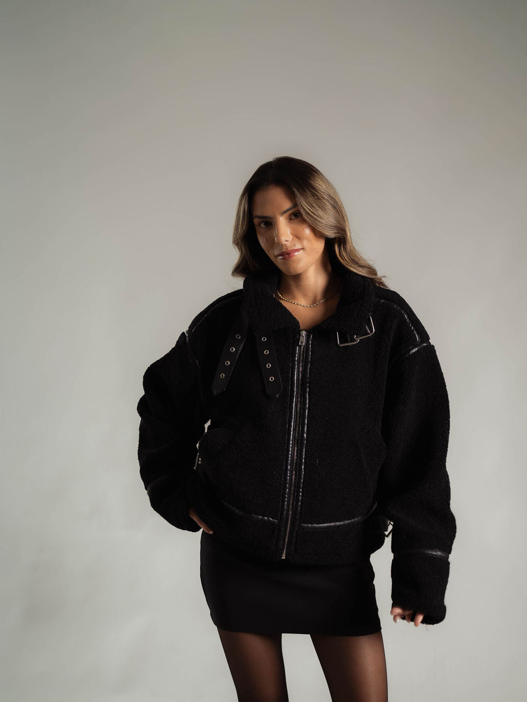 Billy Sherpa Collared Jacket