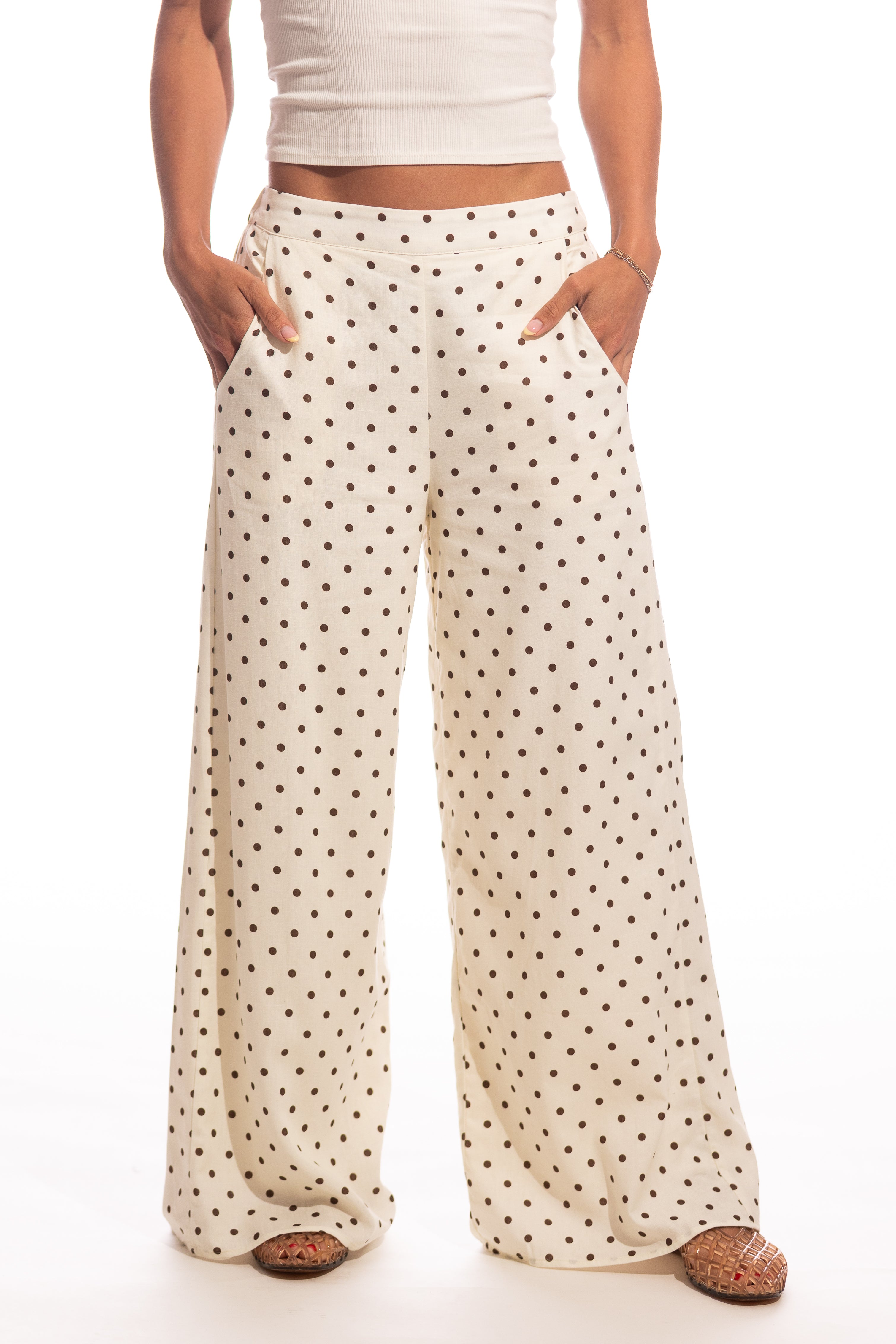 Aimee Polka Dot Wide Leg Pants