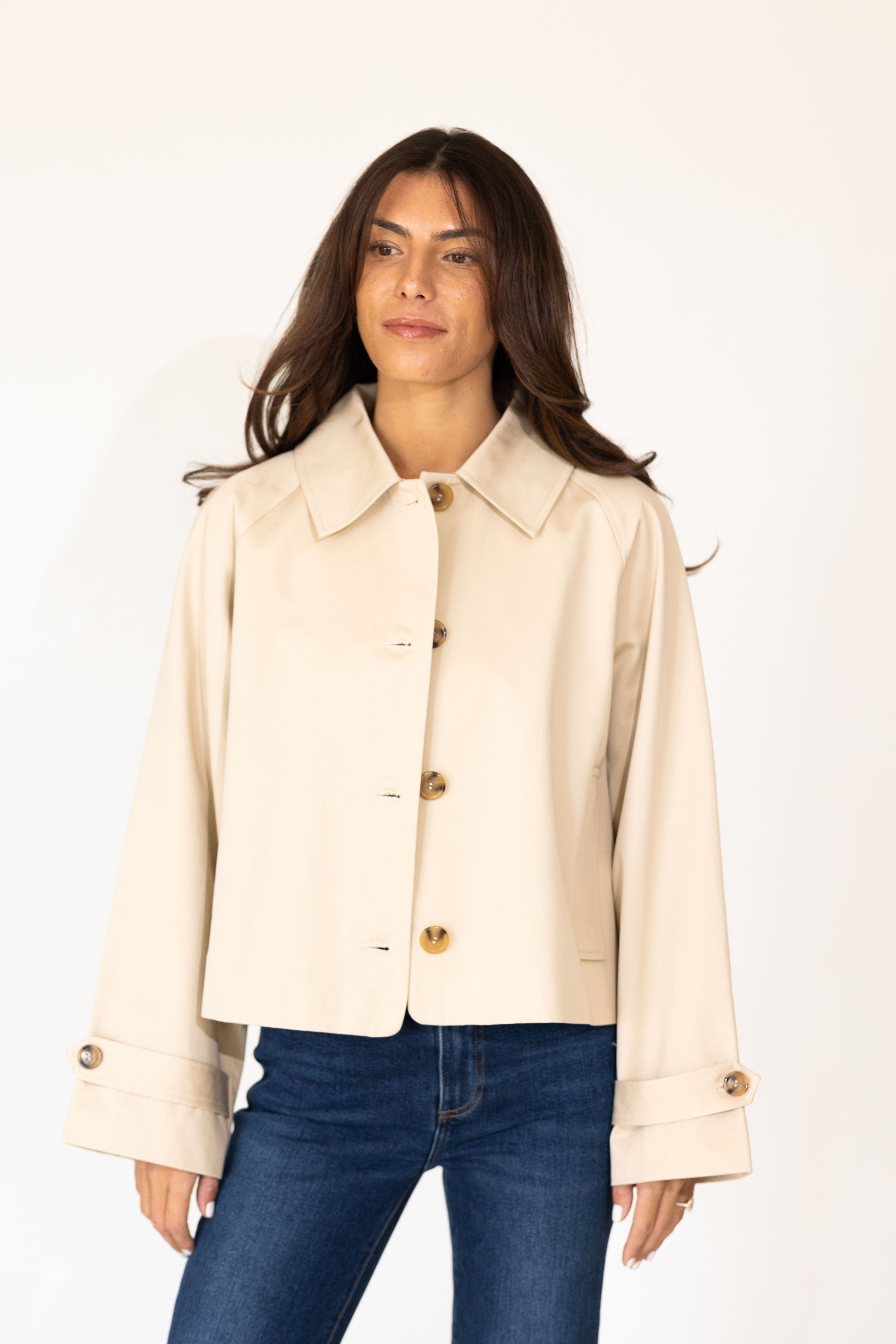Wynn Cropped Trench Coat