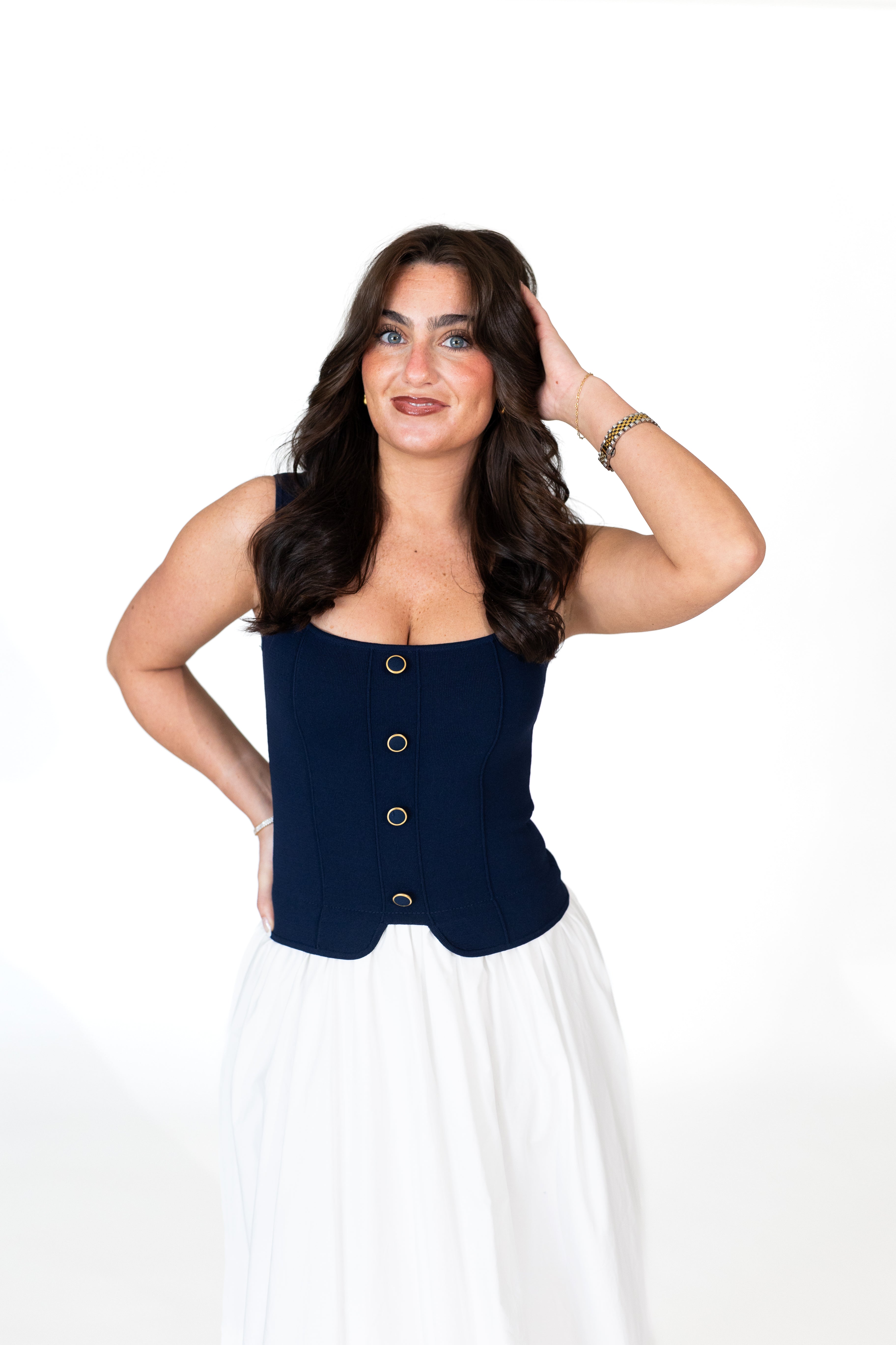 Laila Square Neck Midi Dress