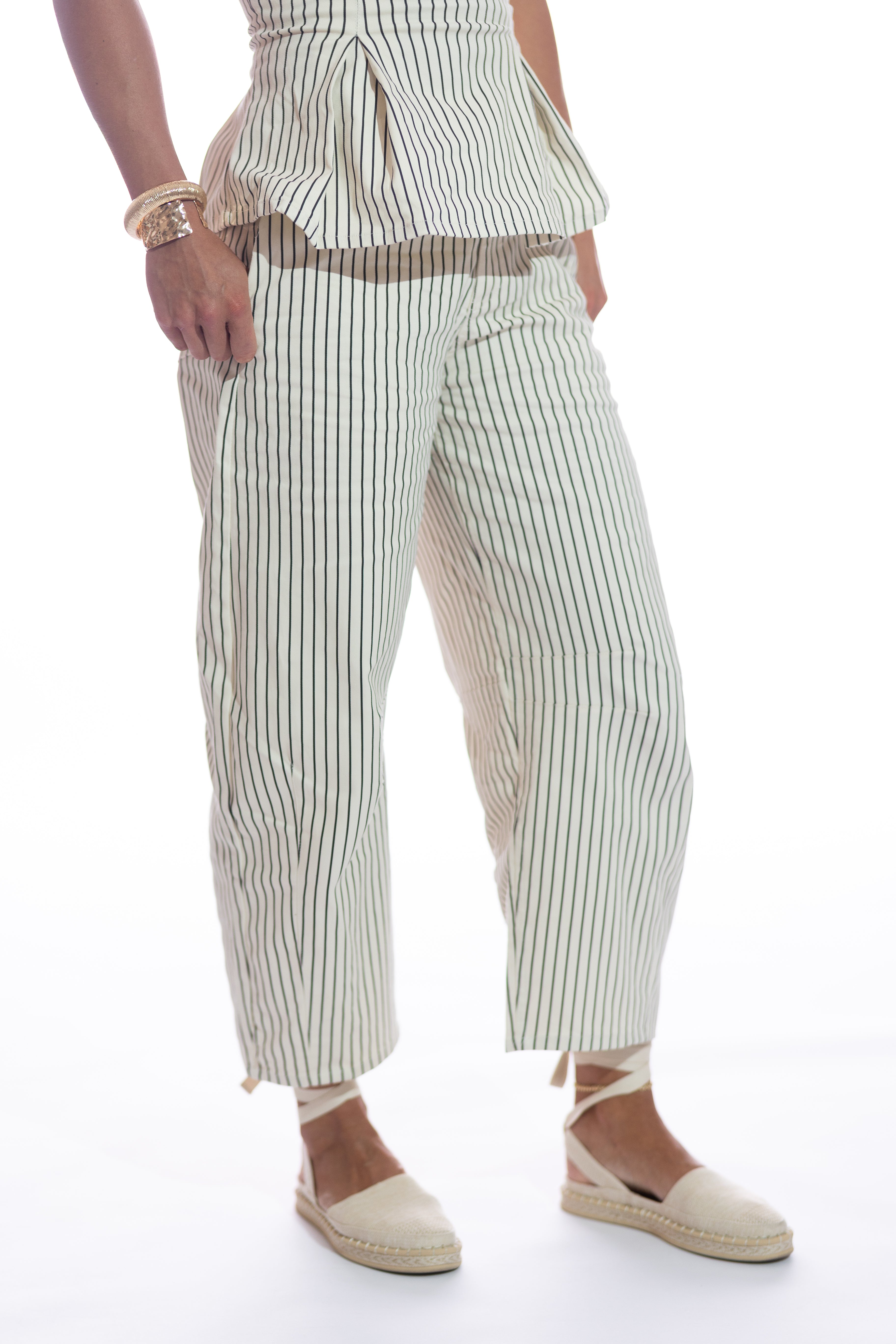 Brandi Striped Denim Set