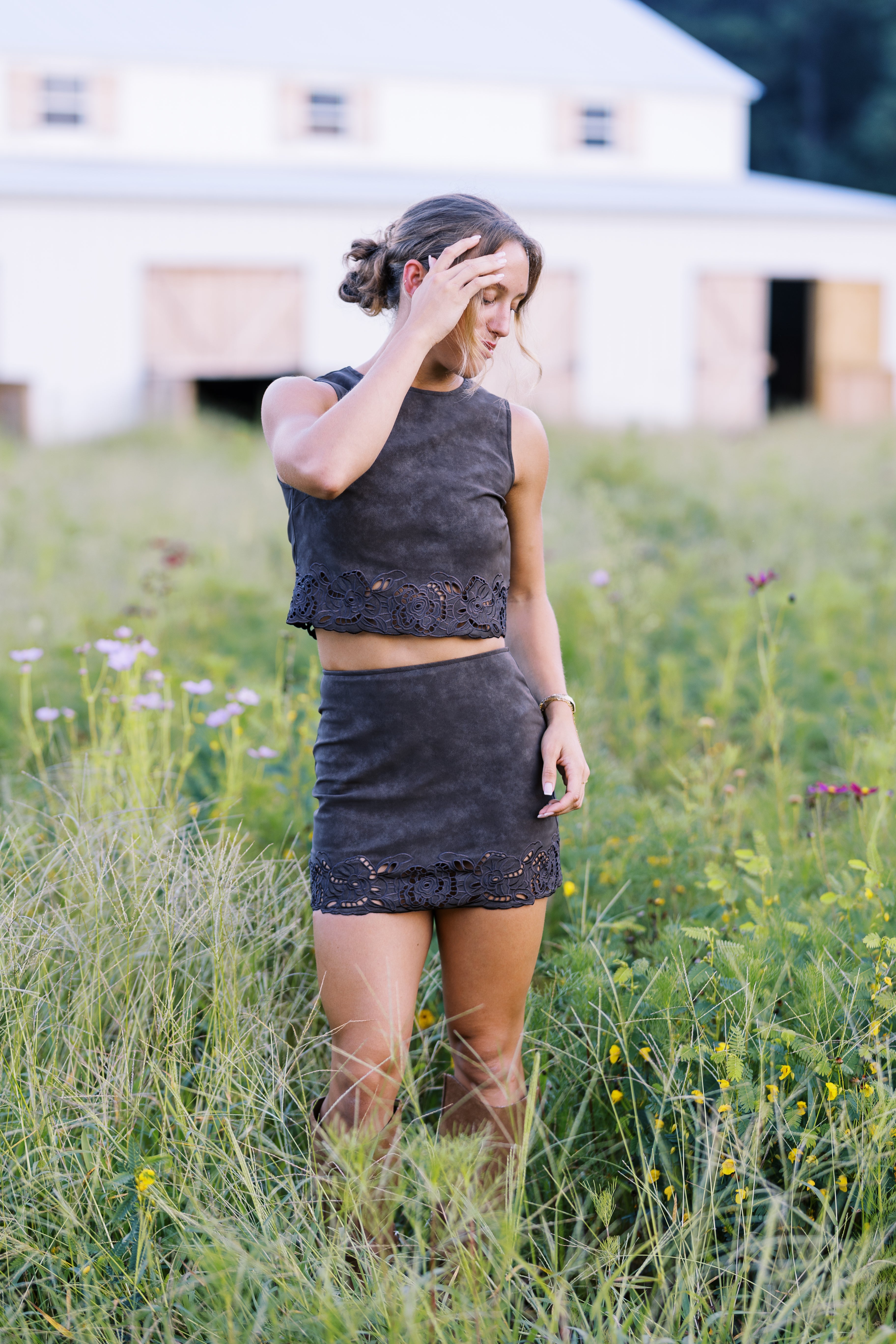 Reese Suede Skirt