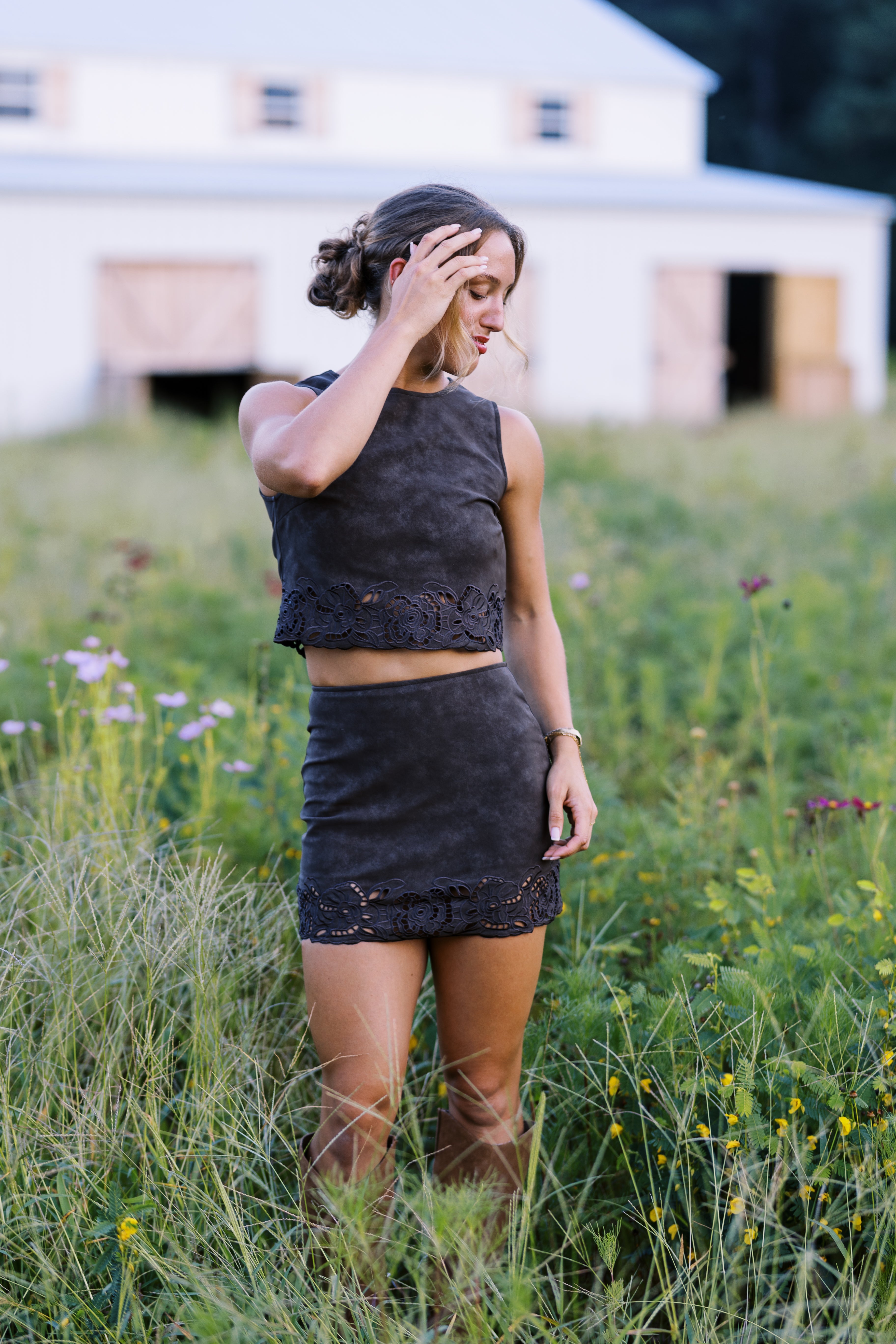 Reese Suede Skirt