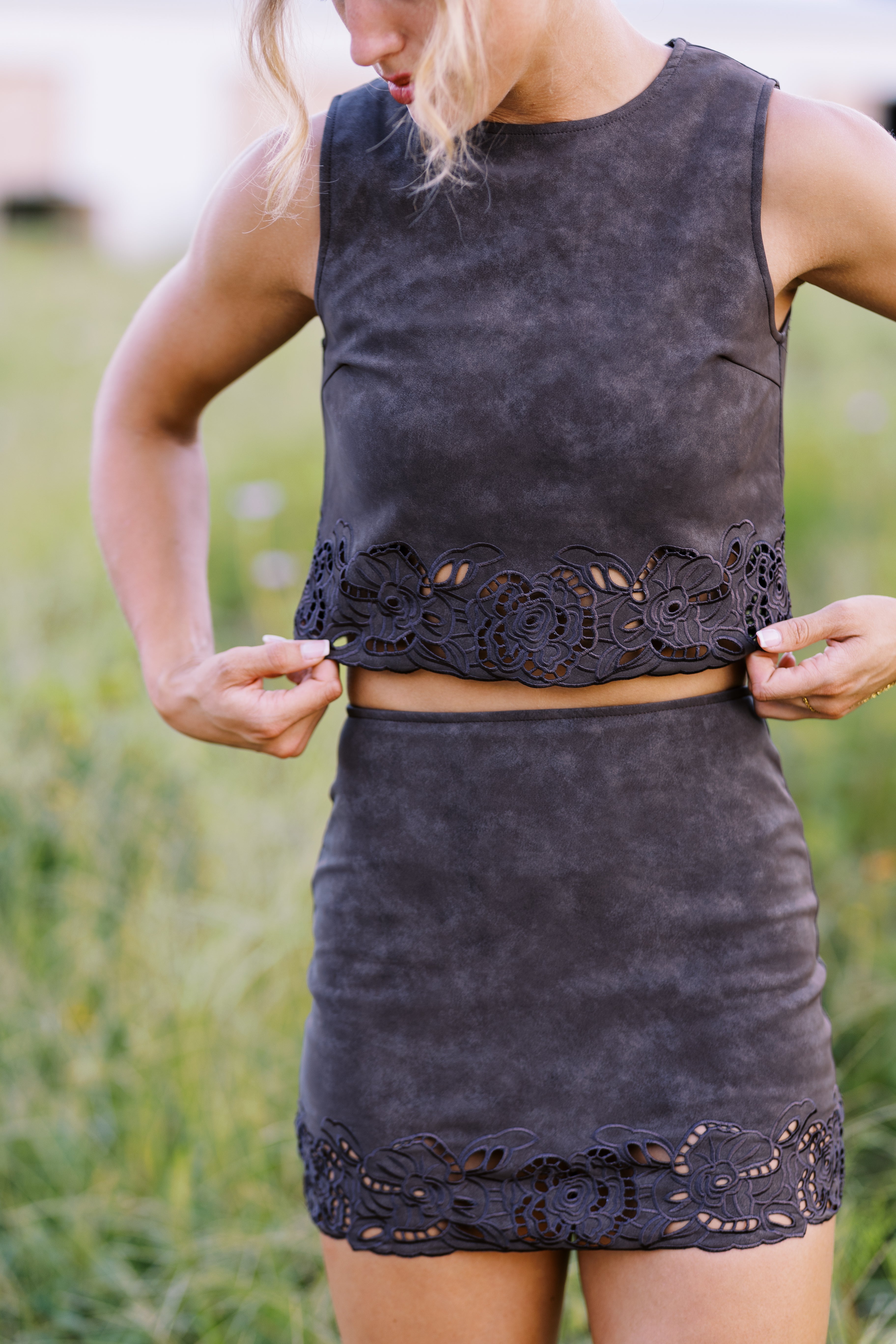 Reese Suede Top