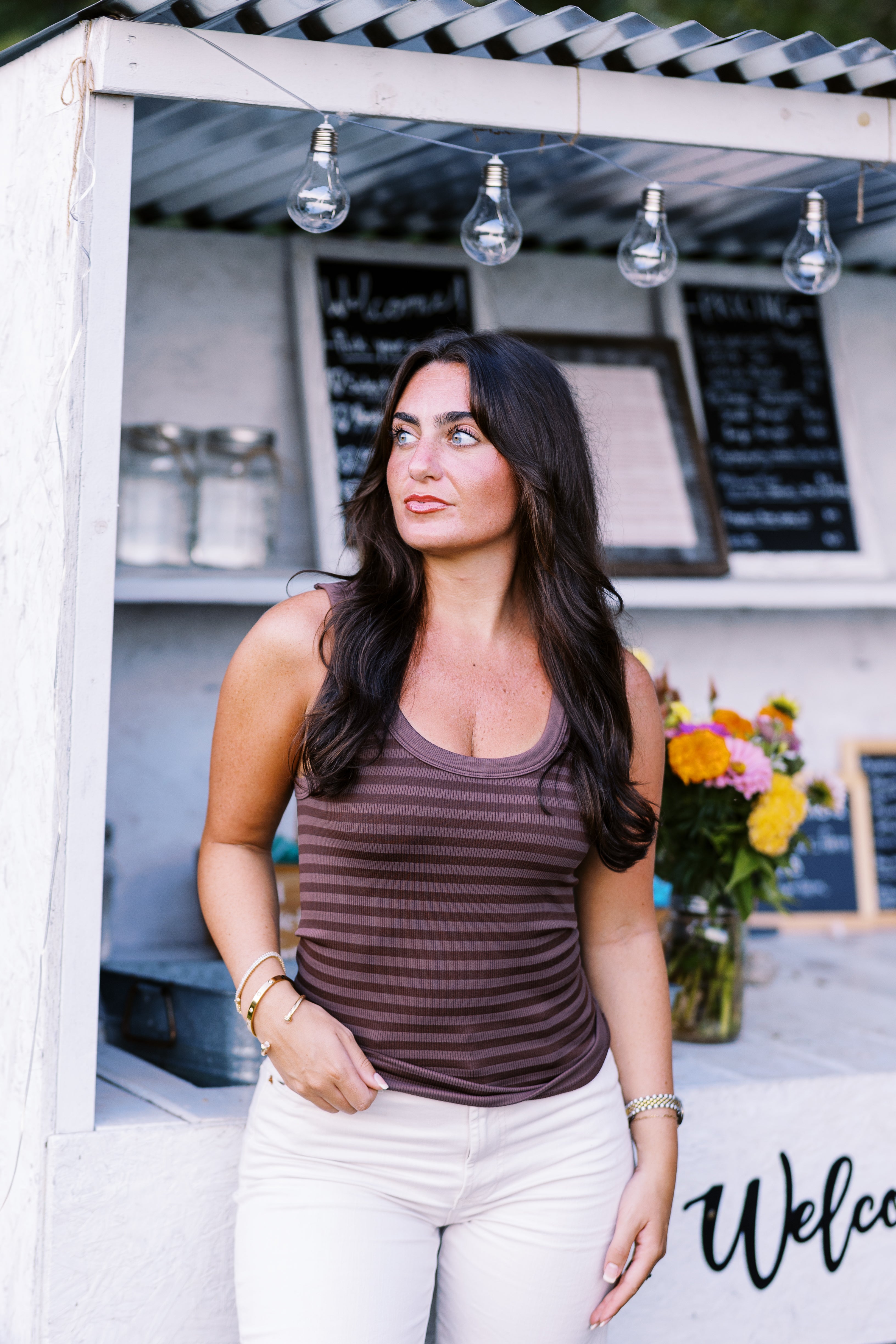 August Stripe Tank