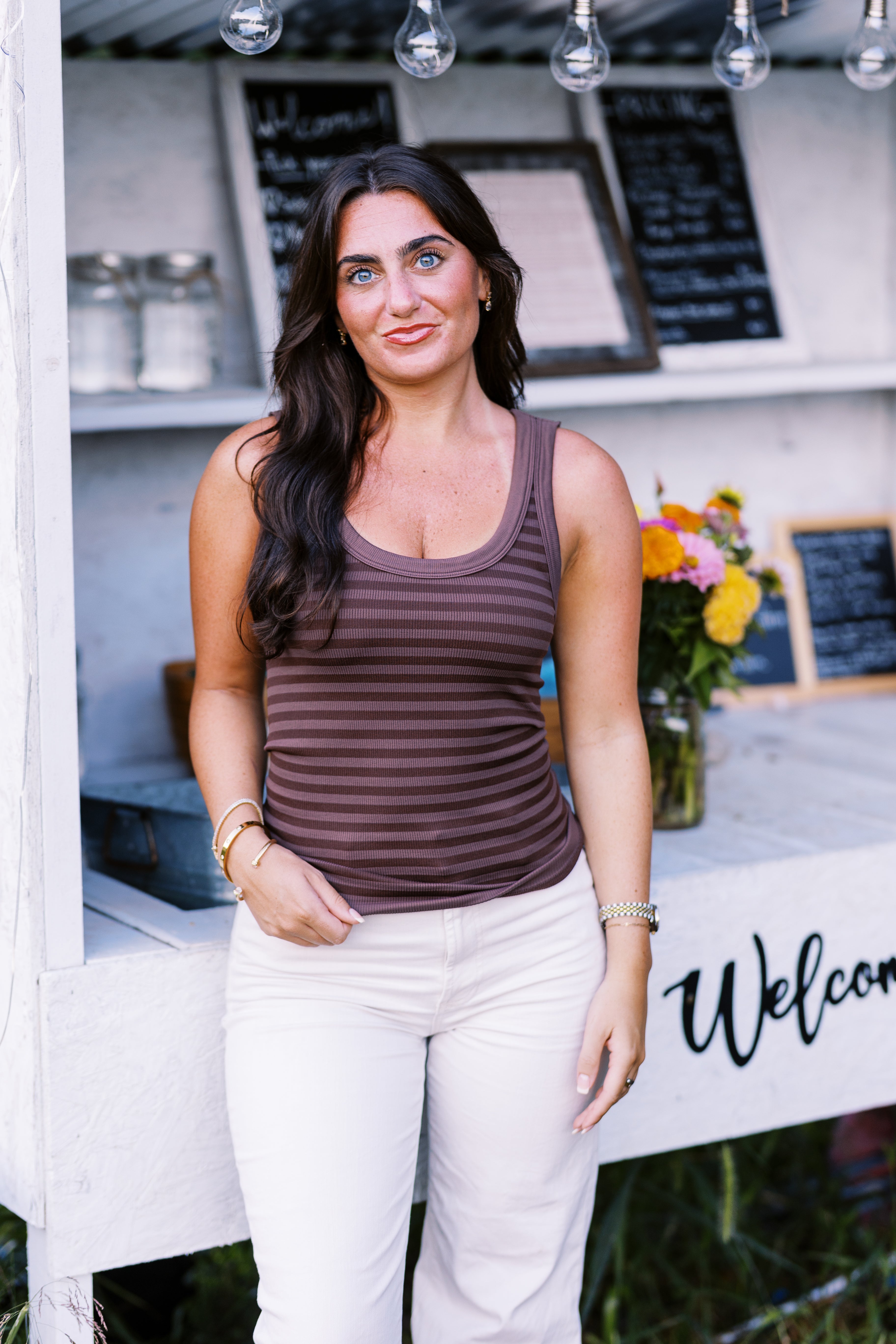 August Stripe Tank