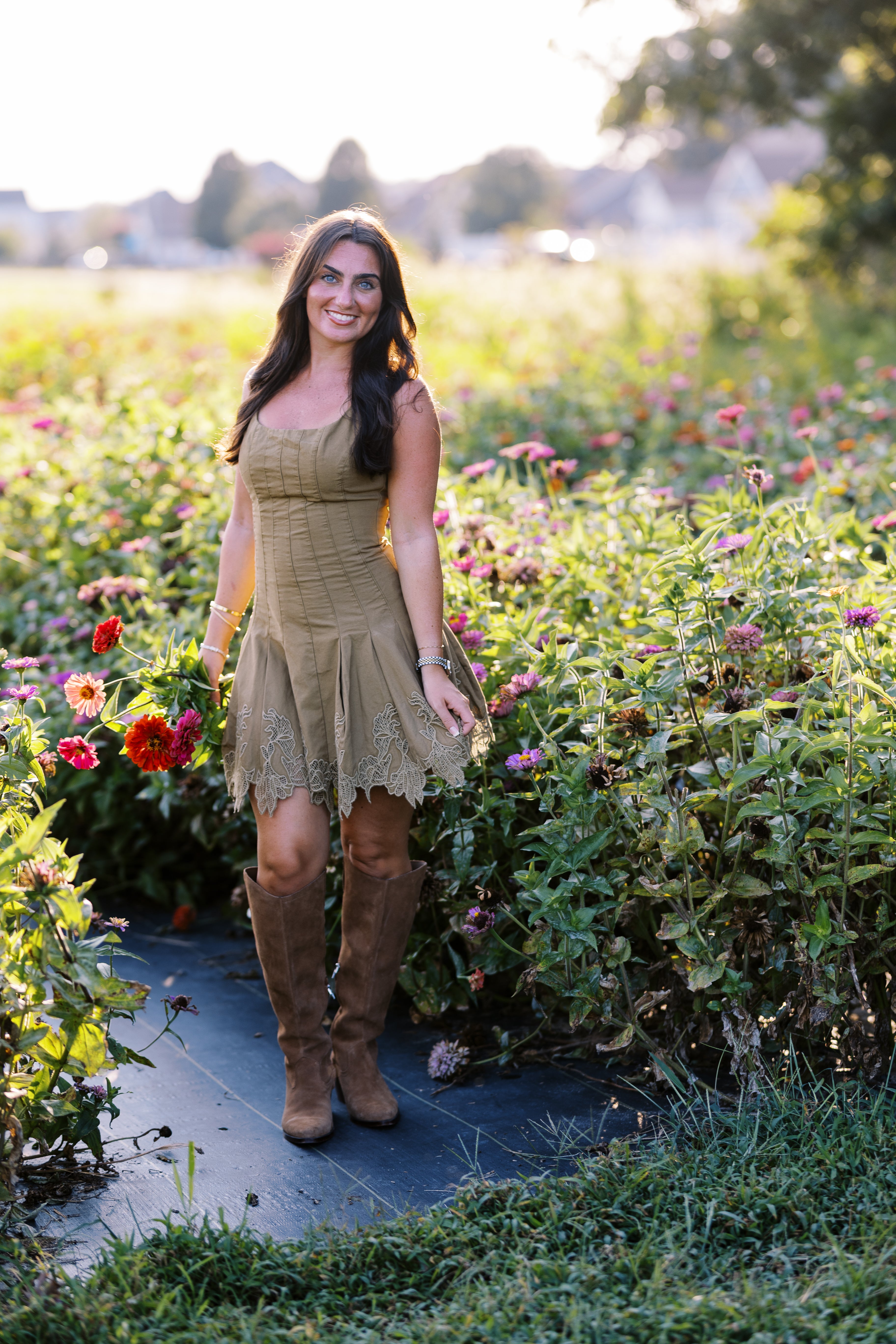 Lili Olive Mini Dress