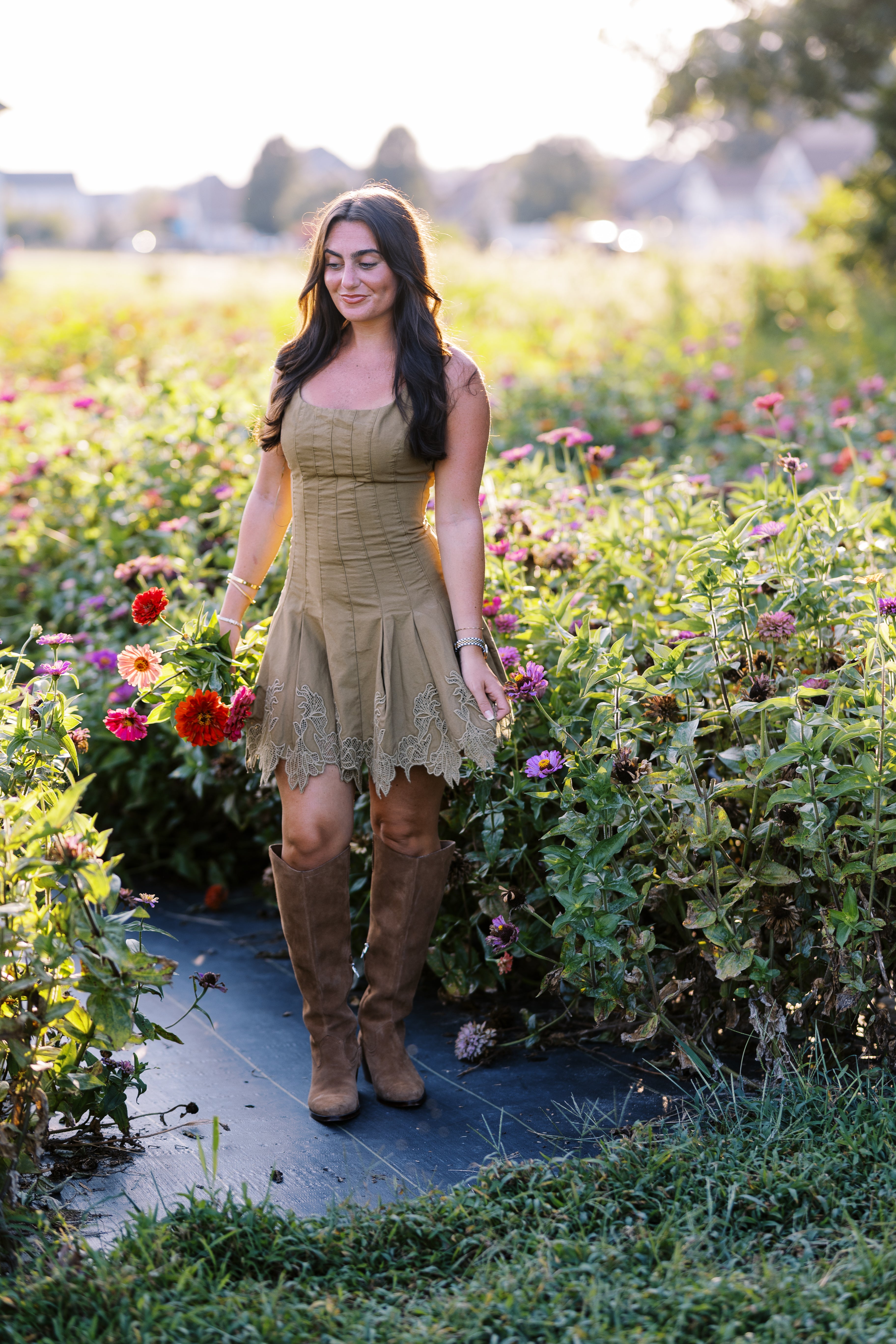 Lili Olive Mini Dress