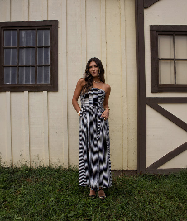 Andie Pinstripe Maxi Dress