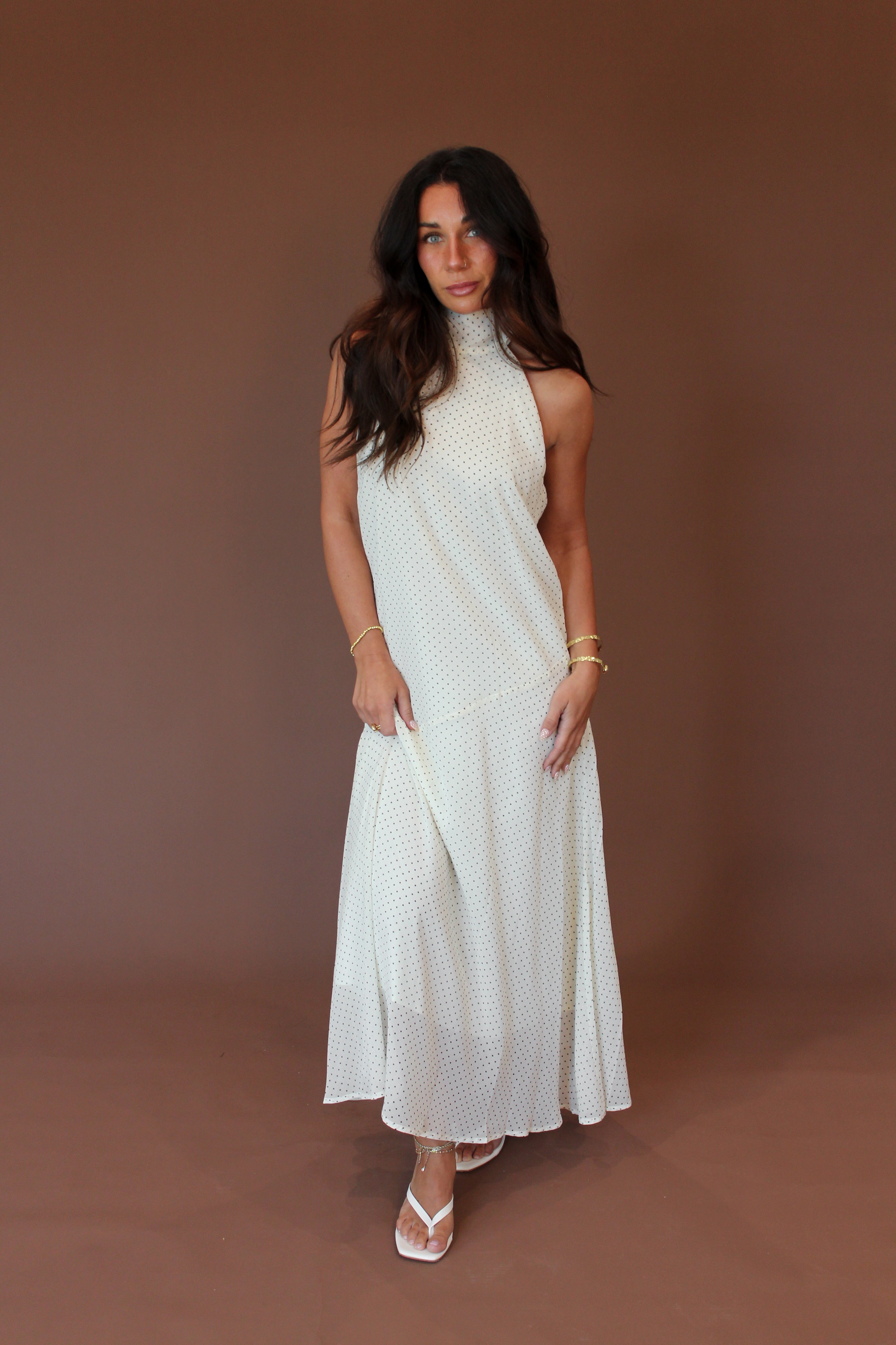 Juliette Polka Dot Maxi Dress