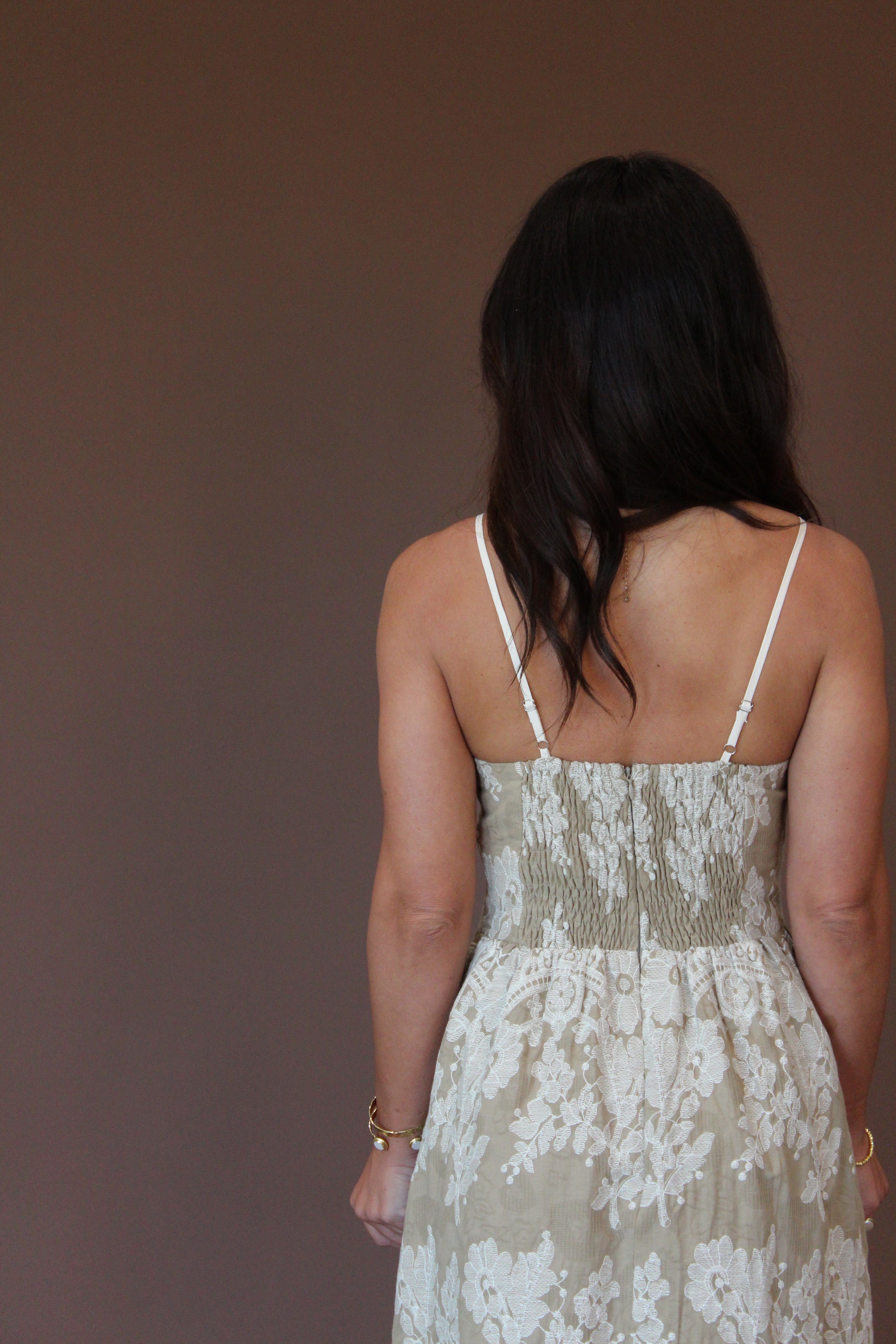 Whitney Embroidered Midi Dress