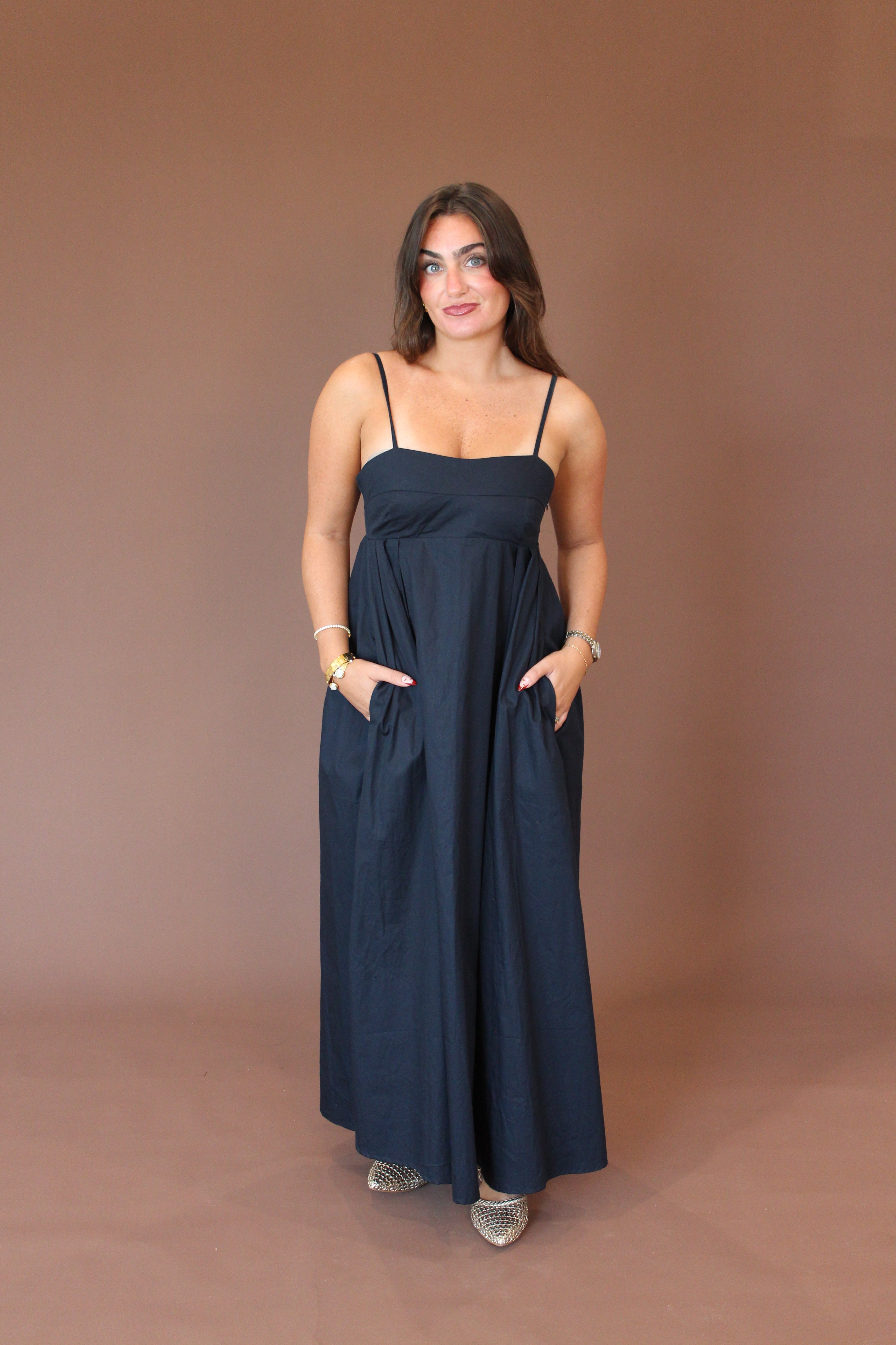 Empire Poplin Dress