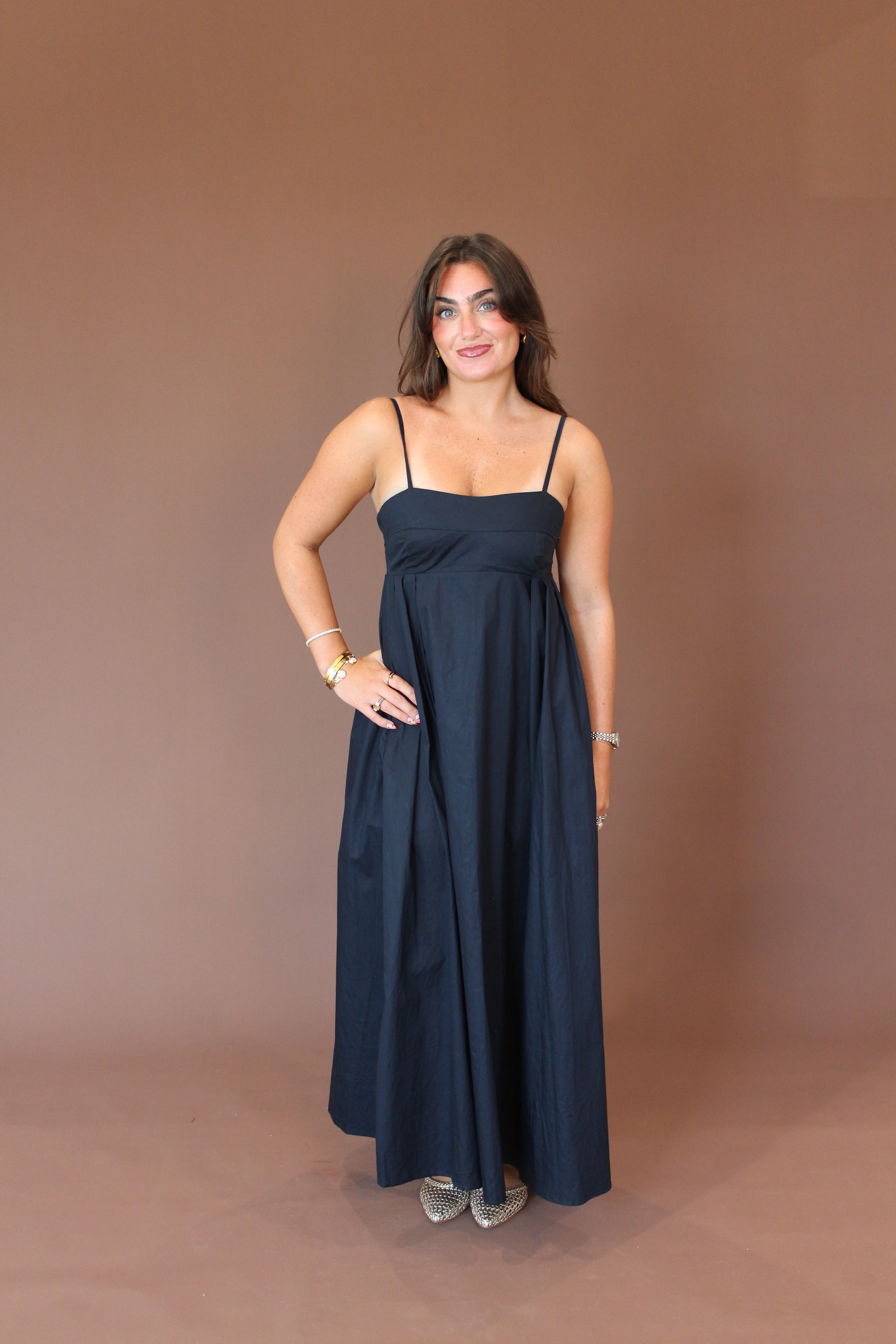 Empire Poplin Dress