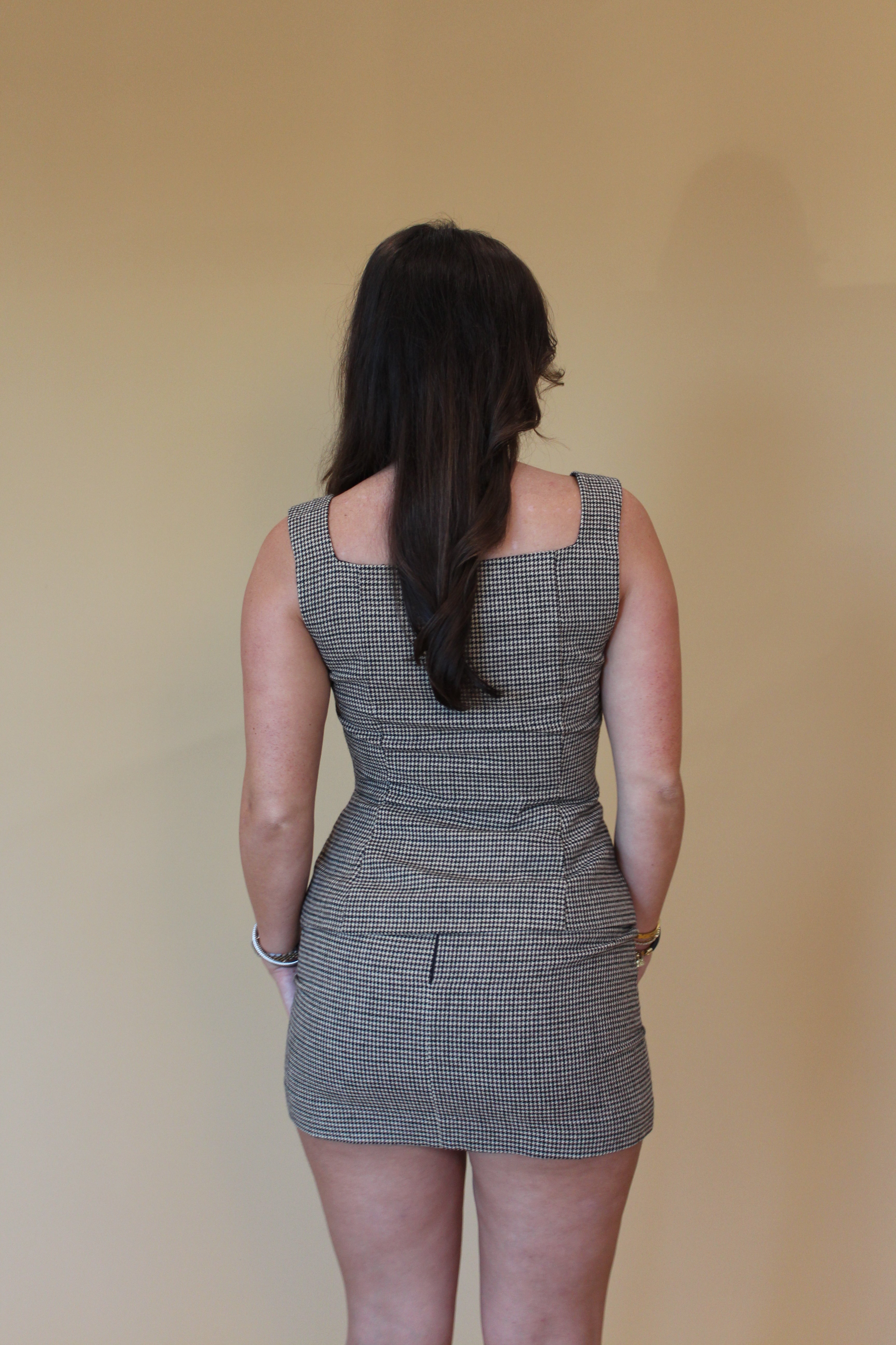 Corey Houndstooth Skirt