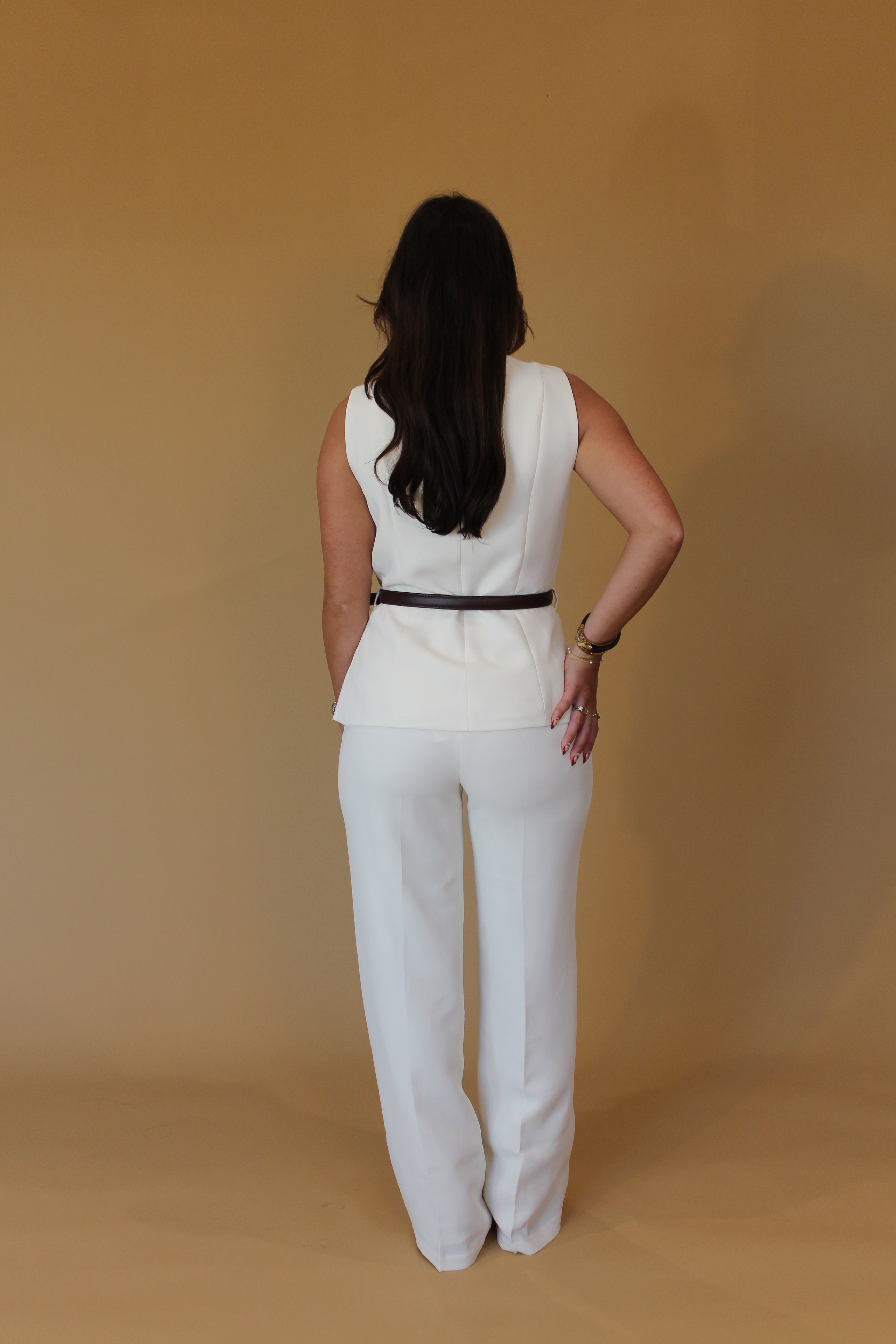 Greyson Cream Trousers