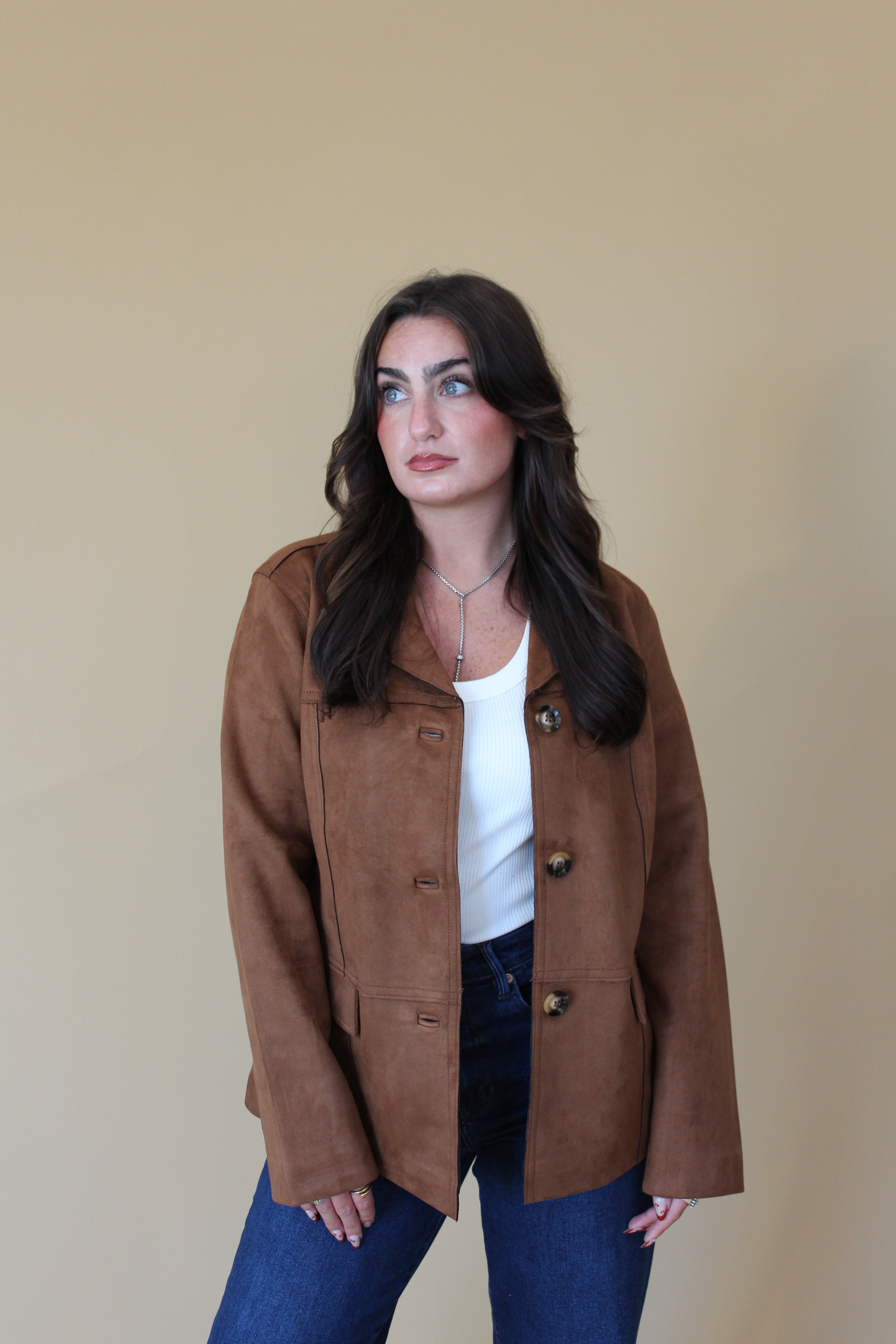 Laney Faux Suede Jacket