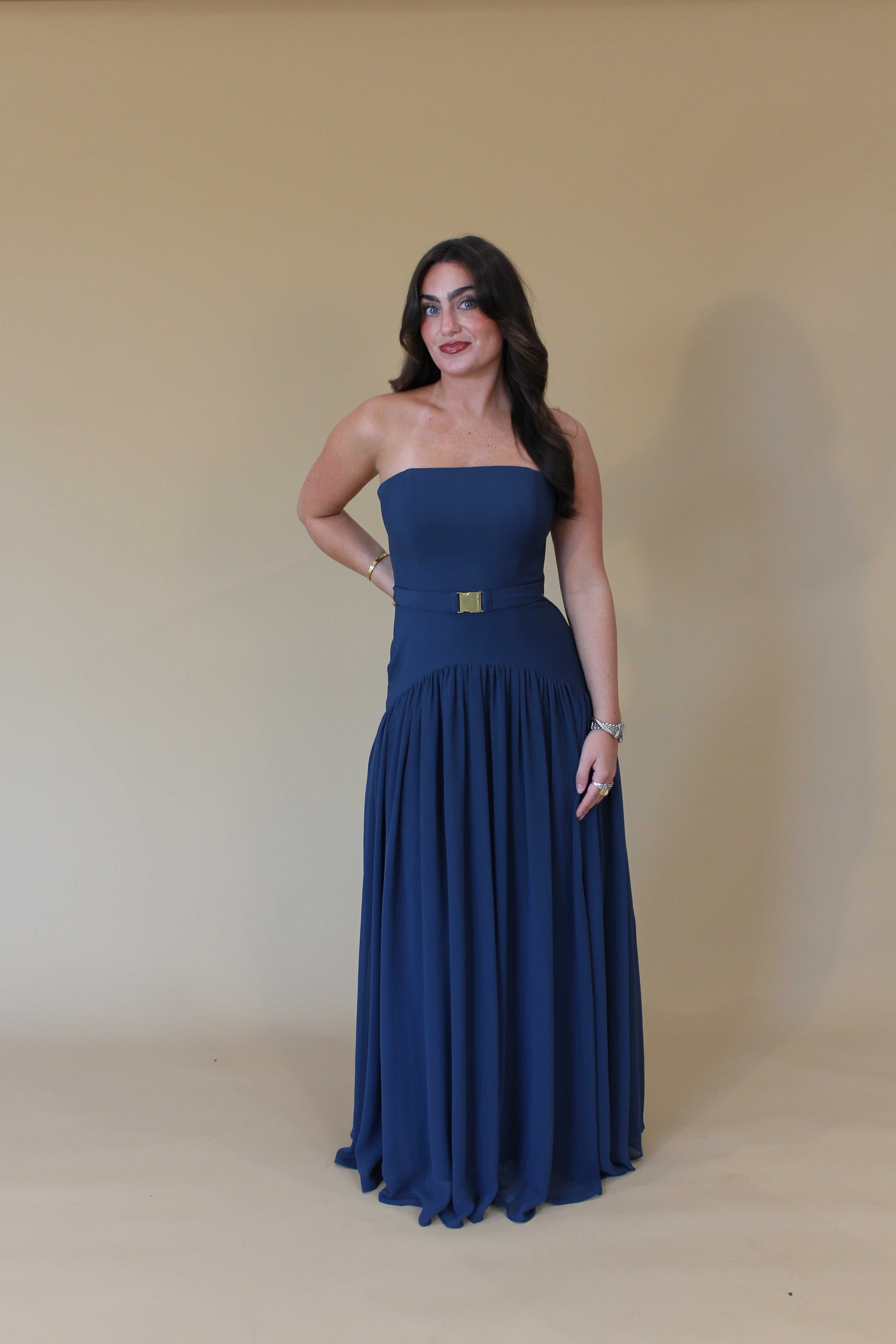 Hutch Carmel Strapless Maxi Dress