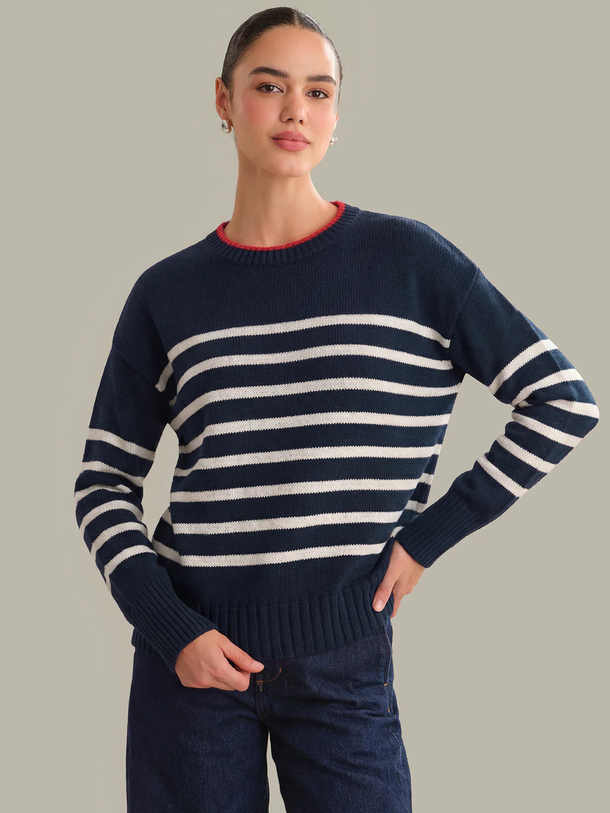 Miller Stripe Cotton Crew