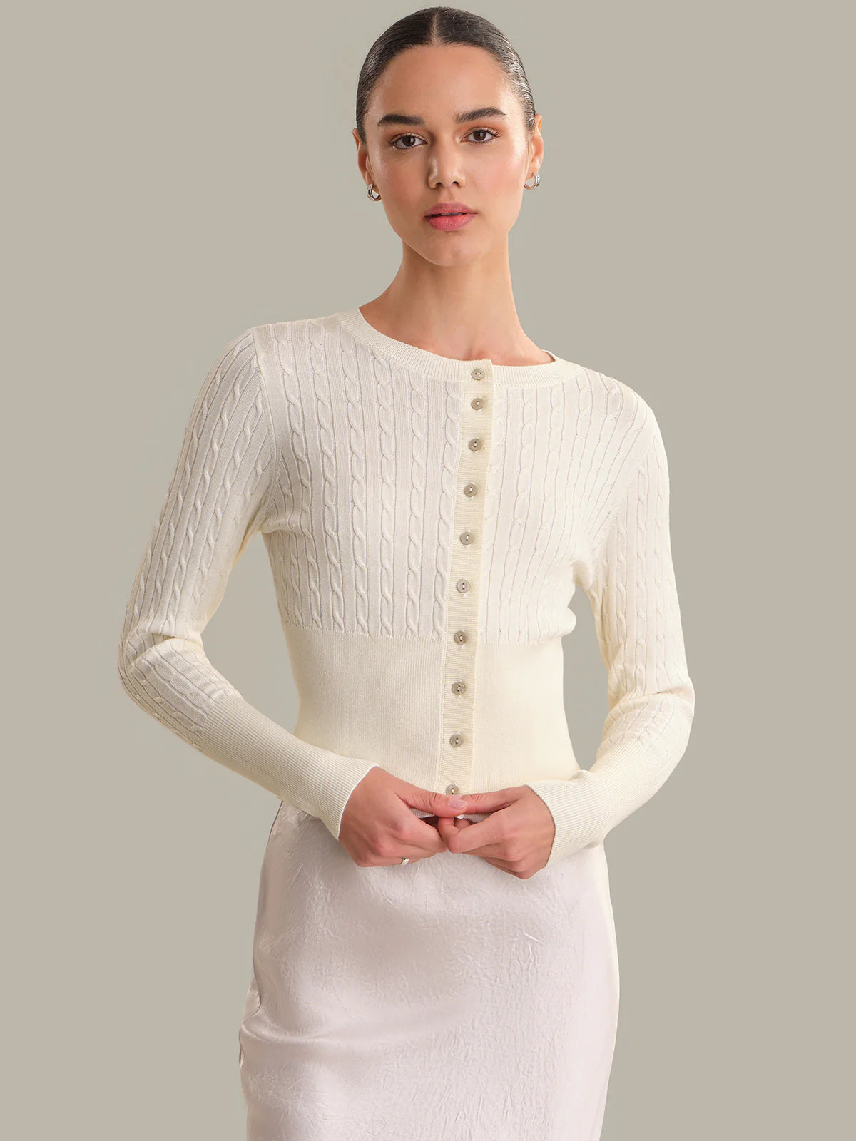 Danielle Cable Knit Cardigan