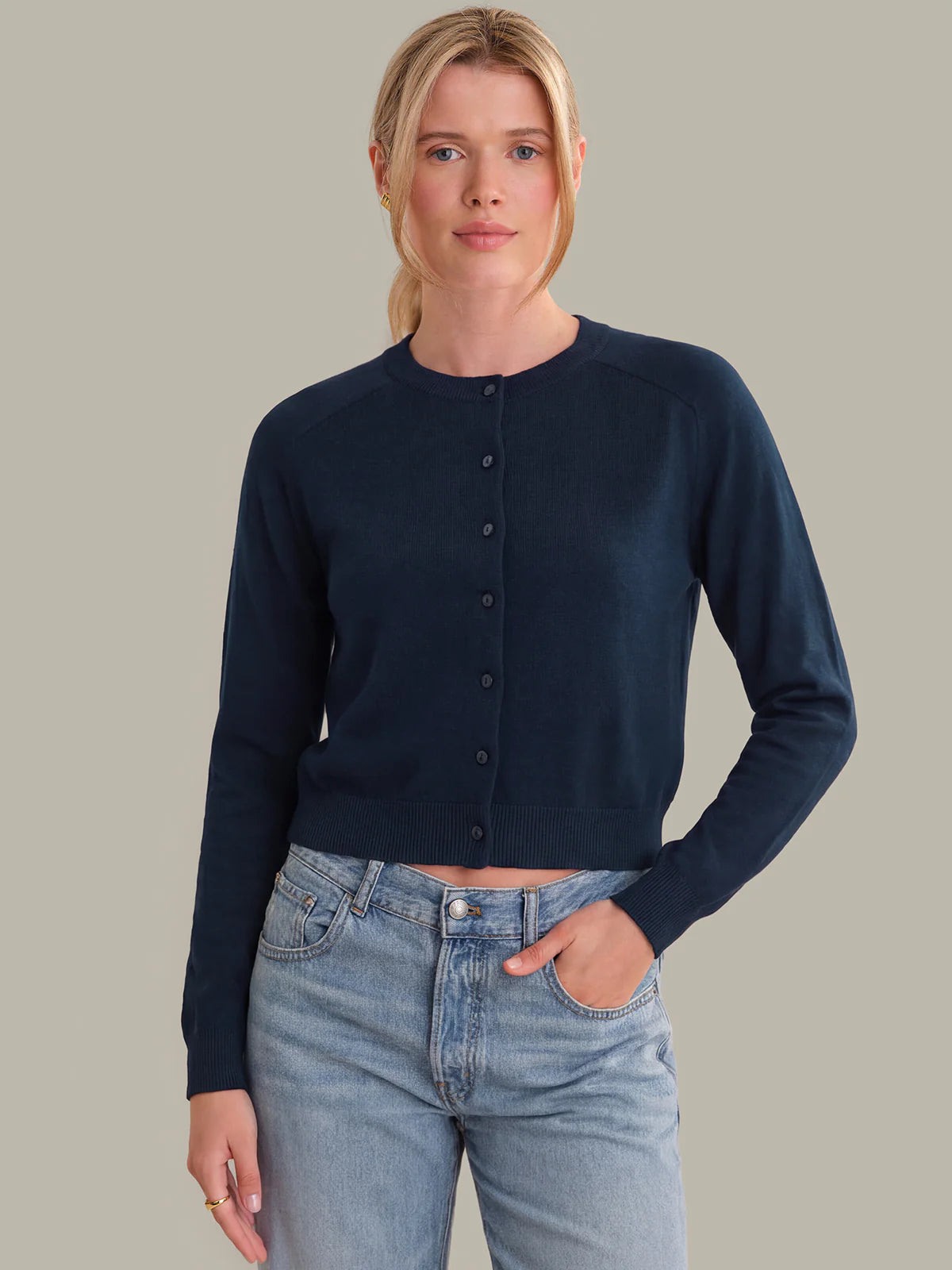 Campbell Navy Cardigan