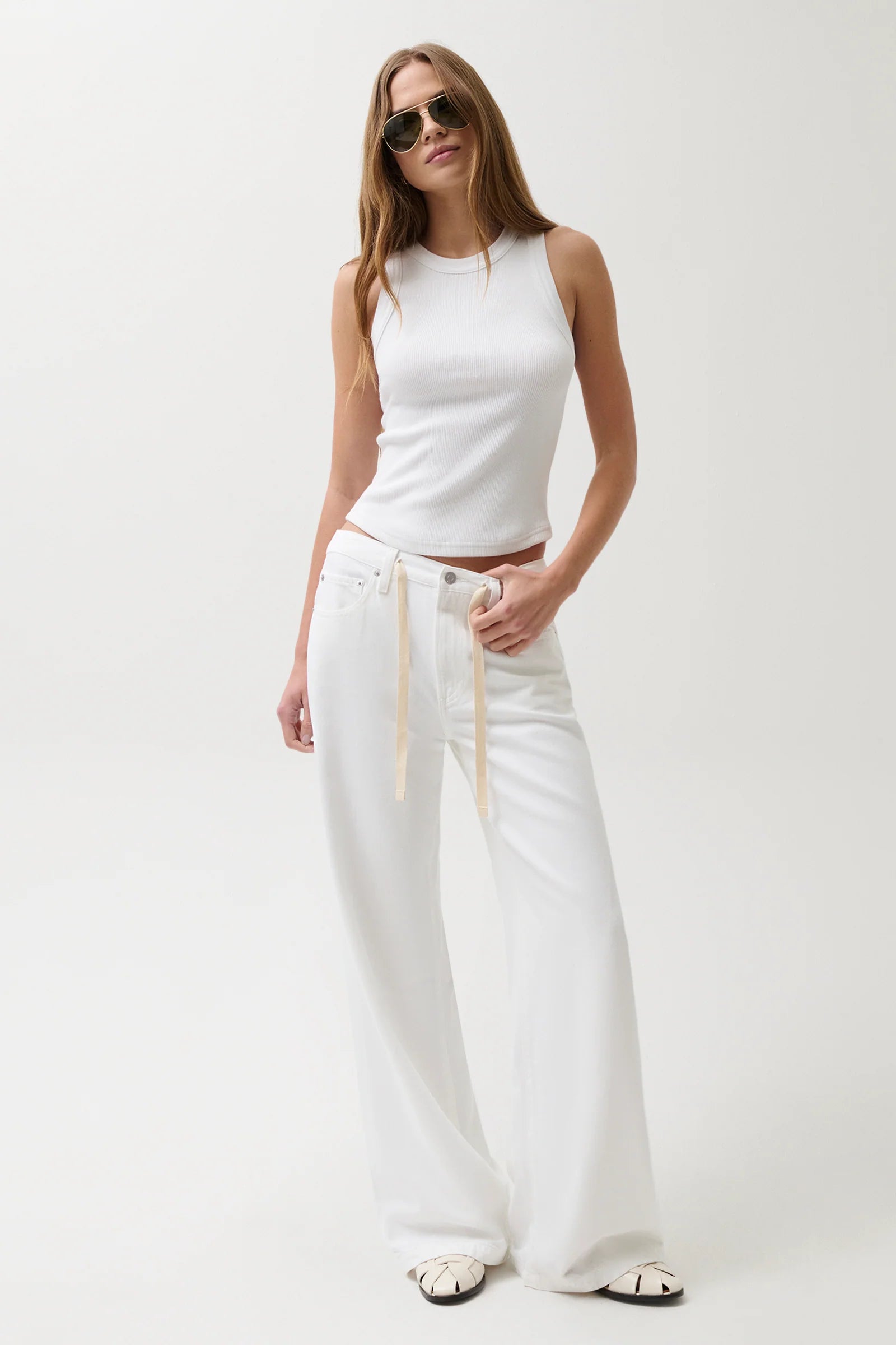Jadyn Mid Rise Drawstring Jean
