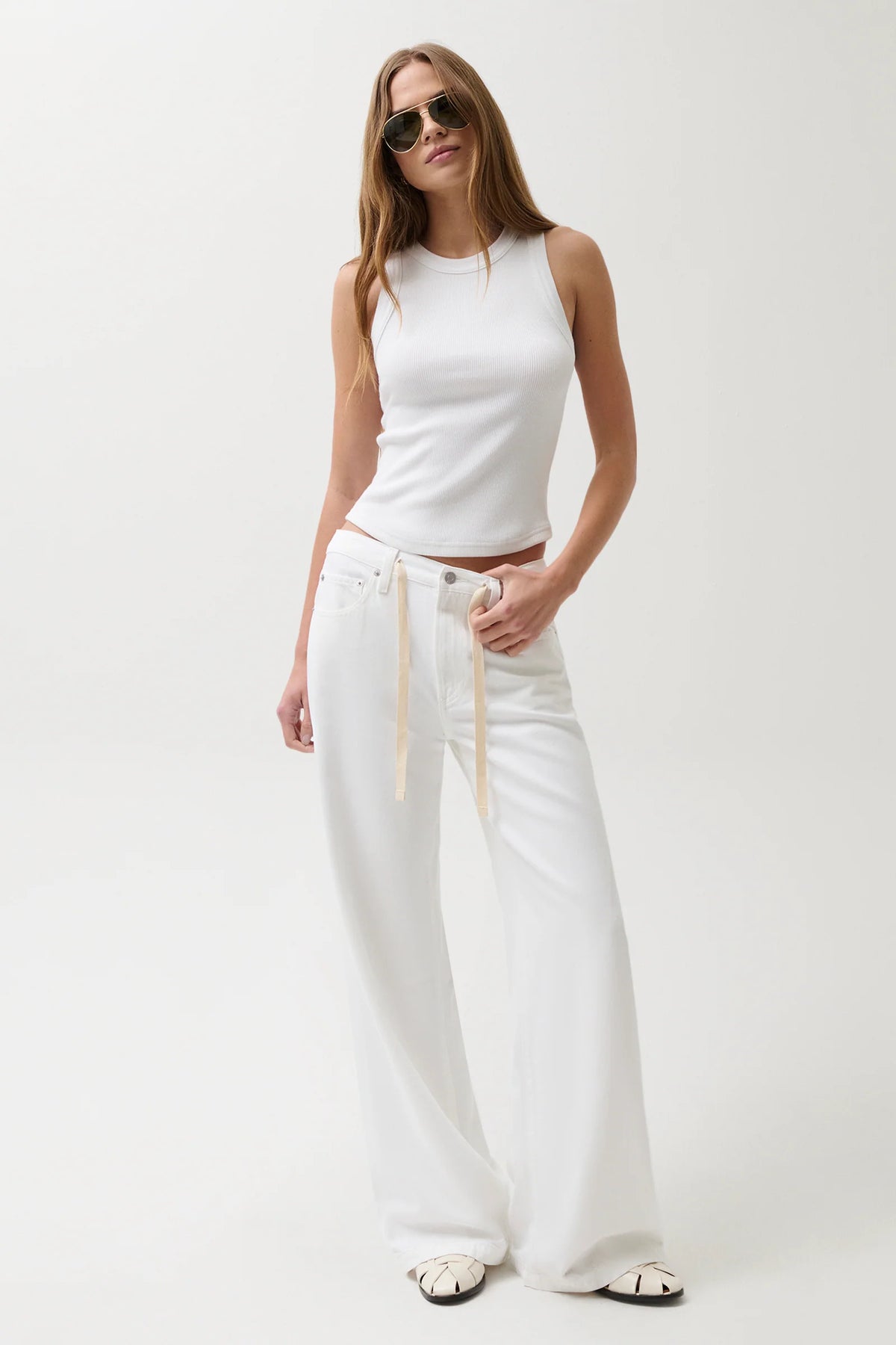 Jadyn Mid Rise Drawstring Jean