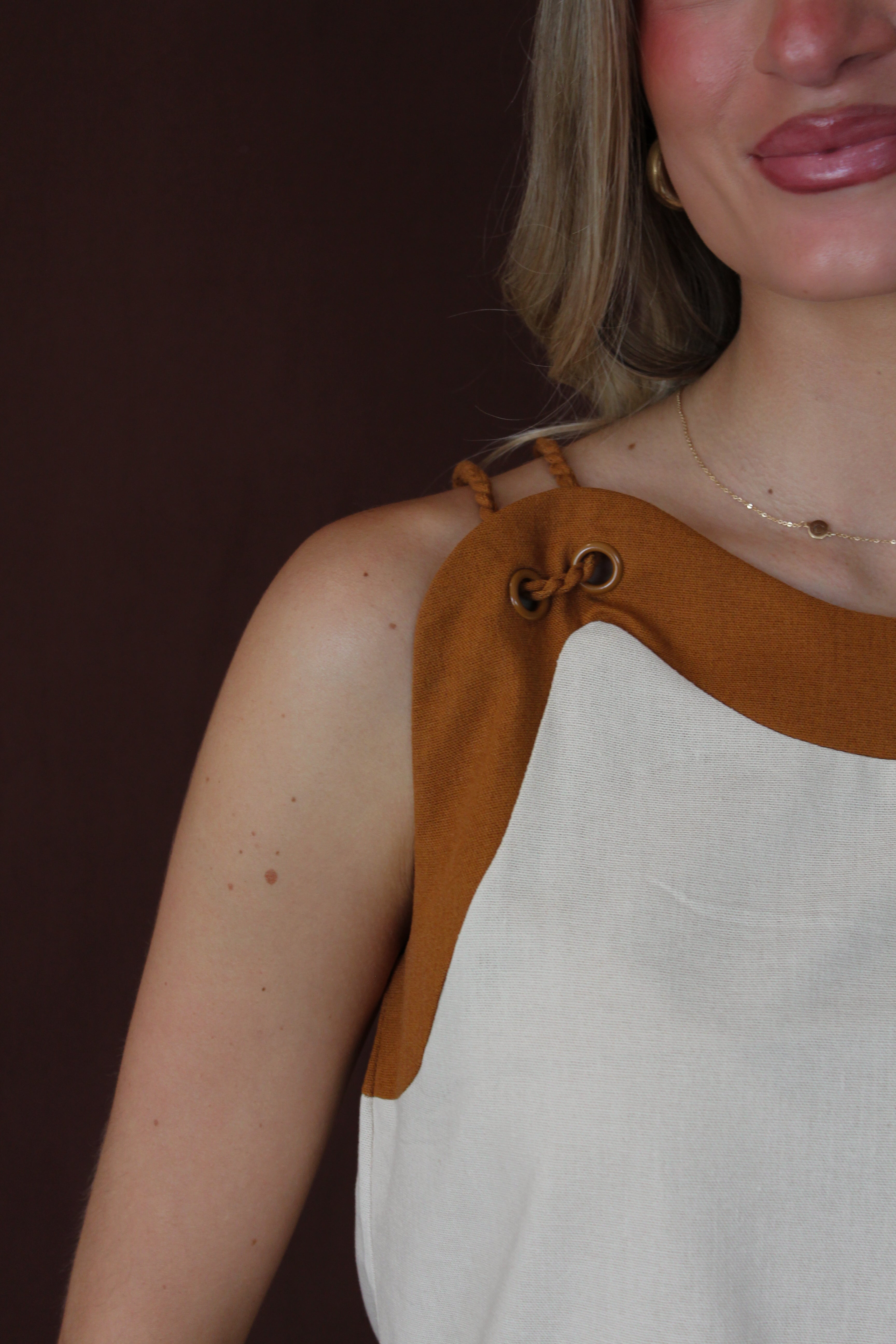 Adira Linen Wave Top Brooklyn Boulevard