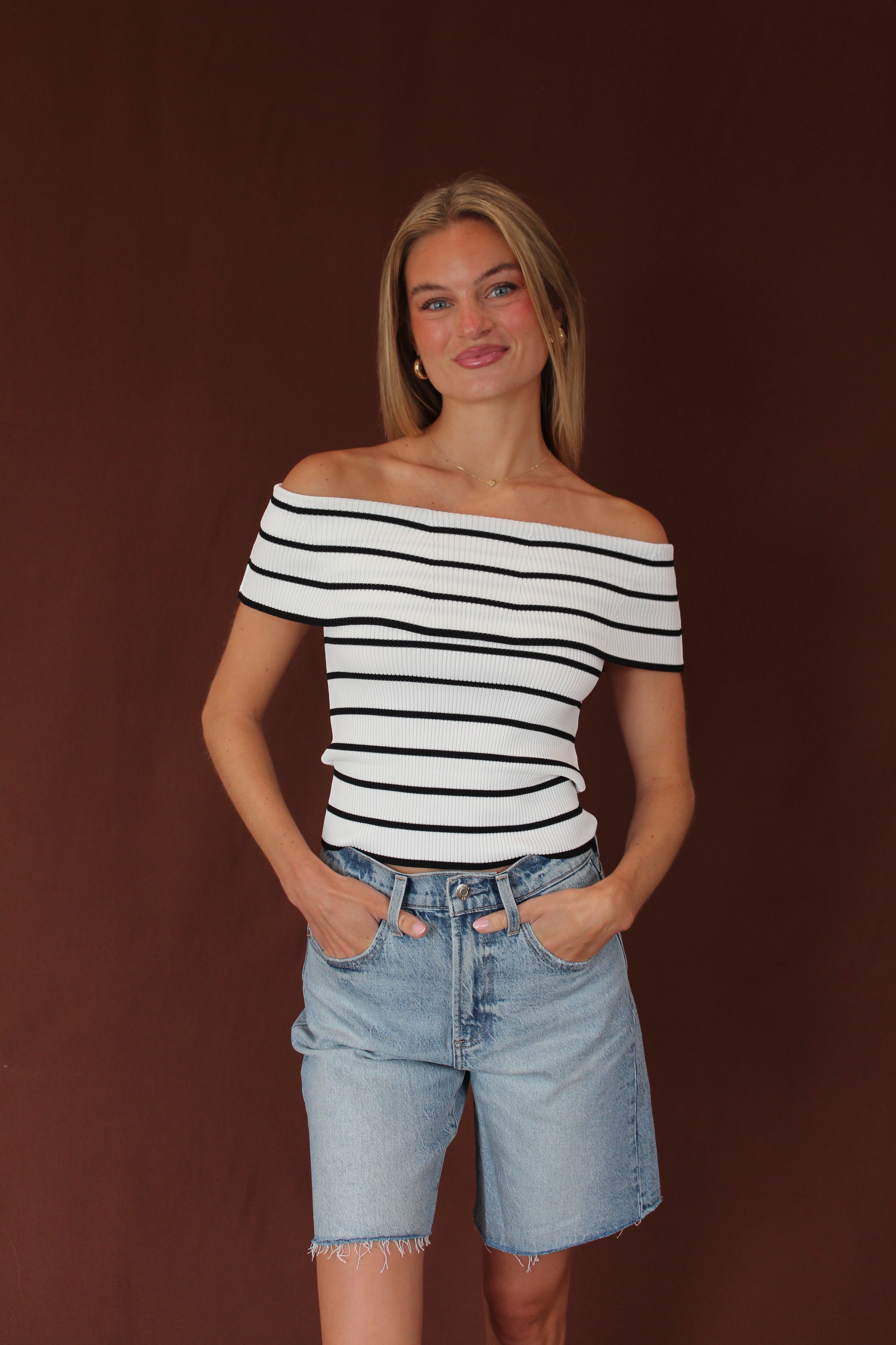 Marina Stripe Knit Top