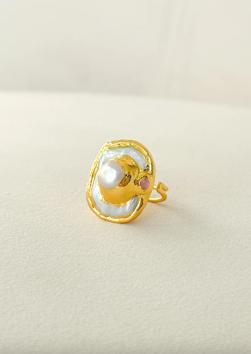 Pearl Top Ring