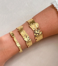 Gold Plated Bangle Cuff Bracelet