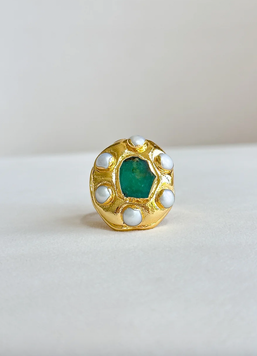 Green Globe Ring