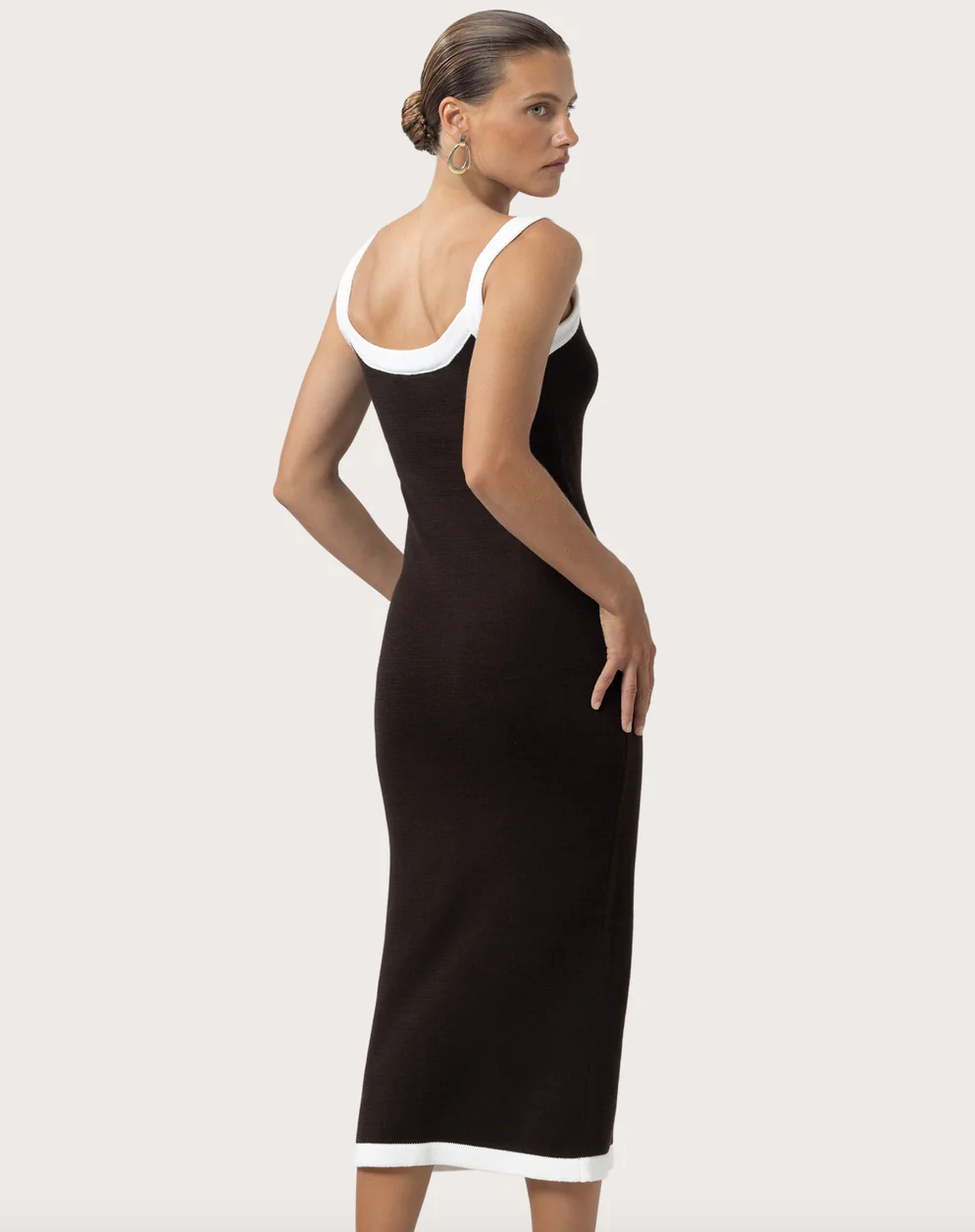 Lusana Christine Midi Dress