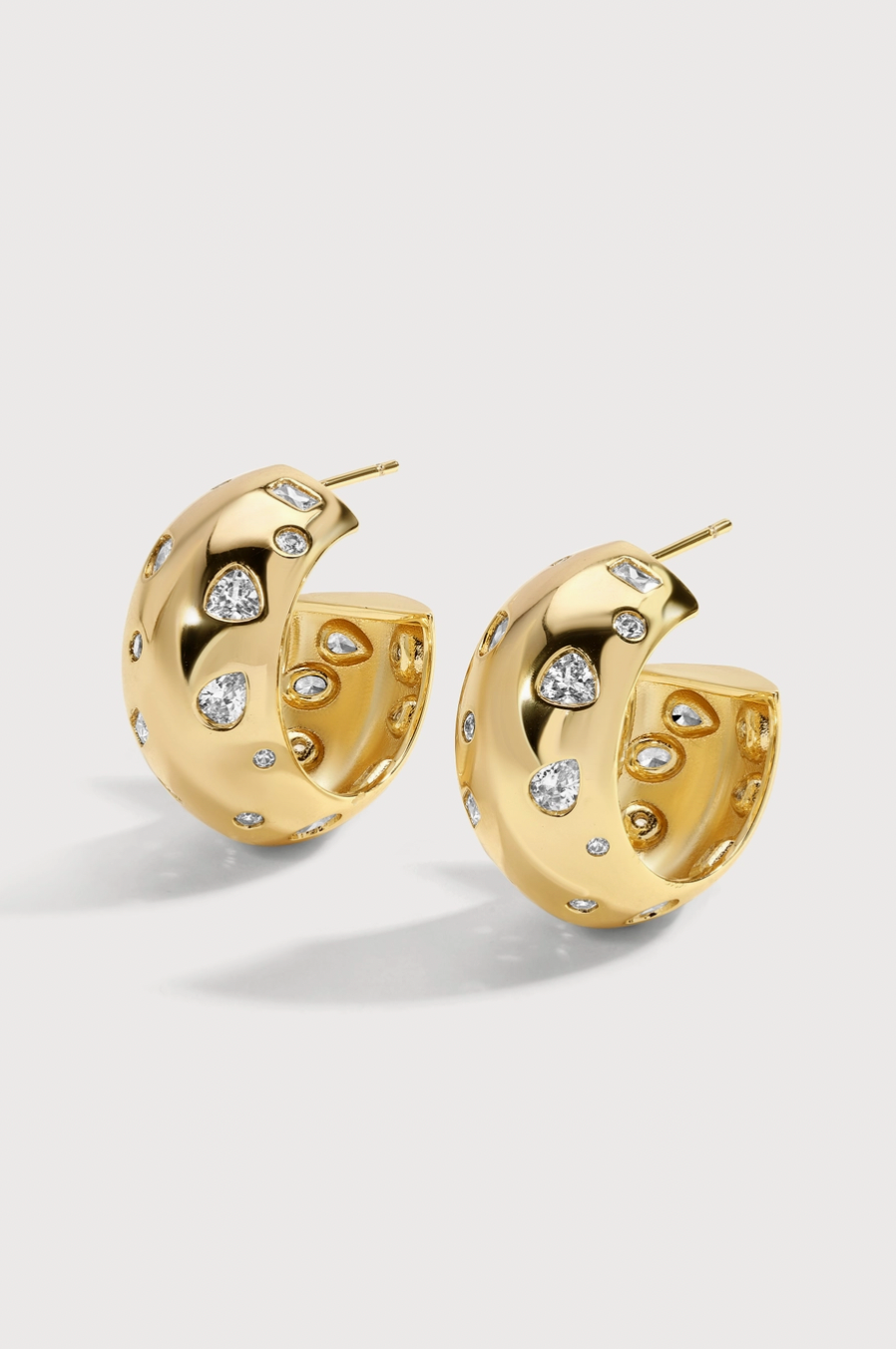 Mavis Crystal Hoop Earrings