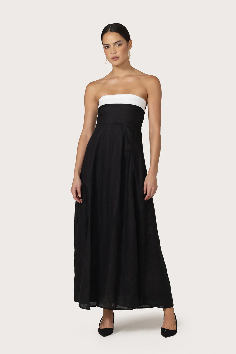 Alora Maxi Linen Dress