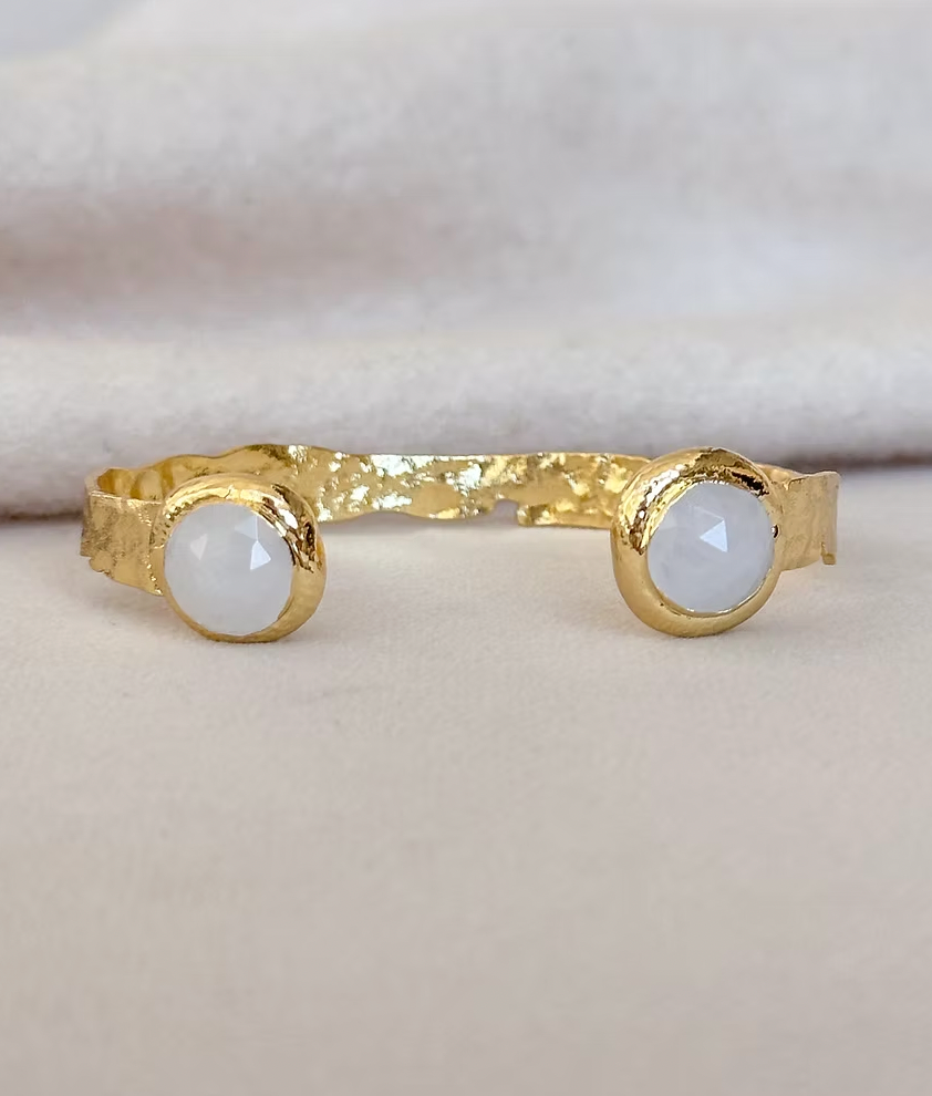 Small Stone Cuff Bracelet