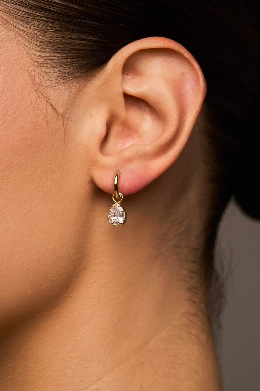 Cleo Classic Bezel Set Earrings