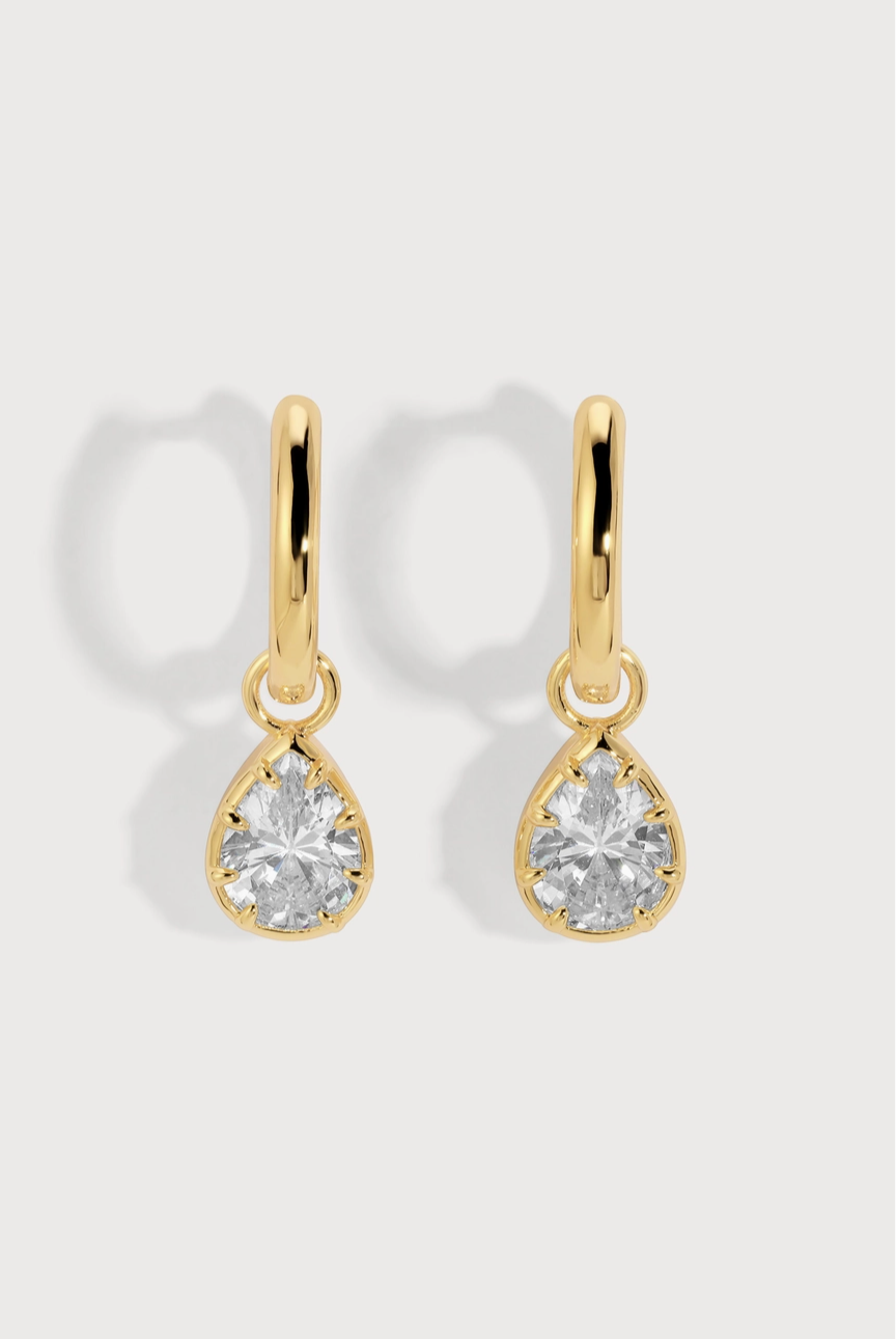Cleo Classic Bezel Set Earrings