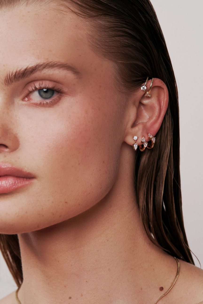 Fran Silver Stud Earring