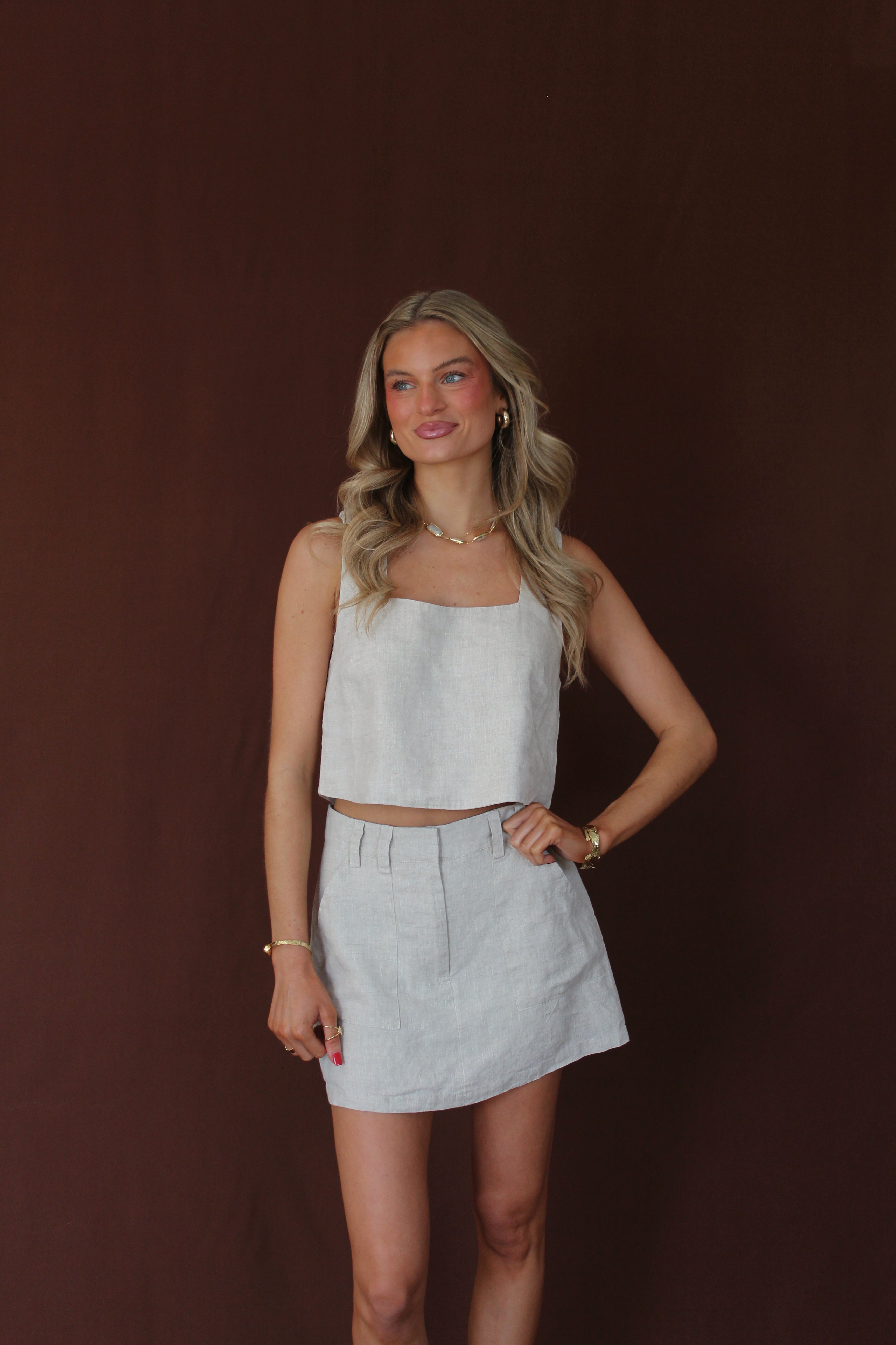 Solanna Linen Top